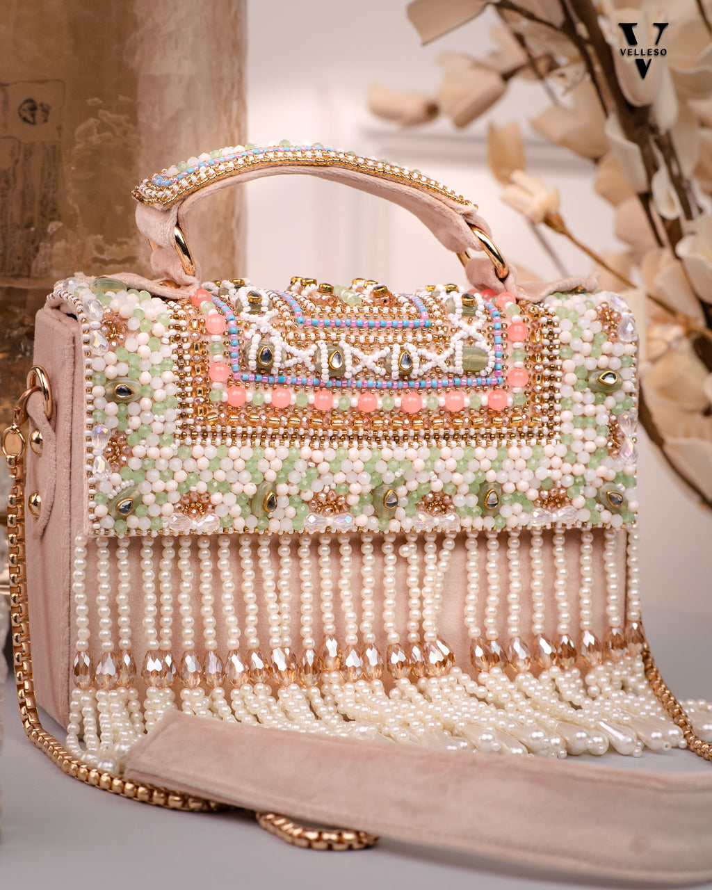 Celeste Cascade Fringe Bag