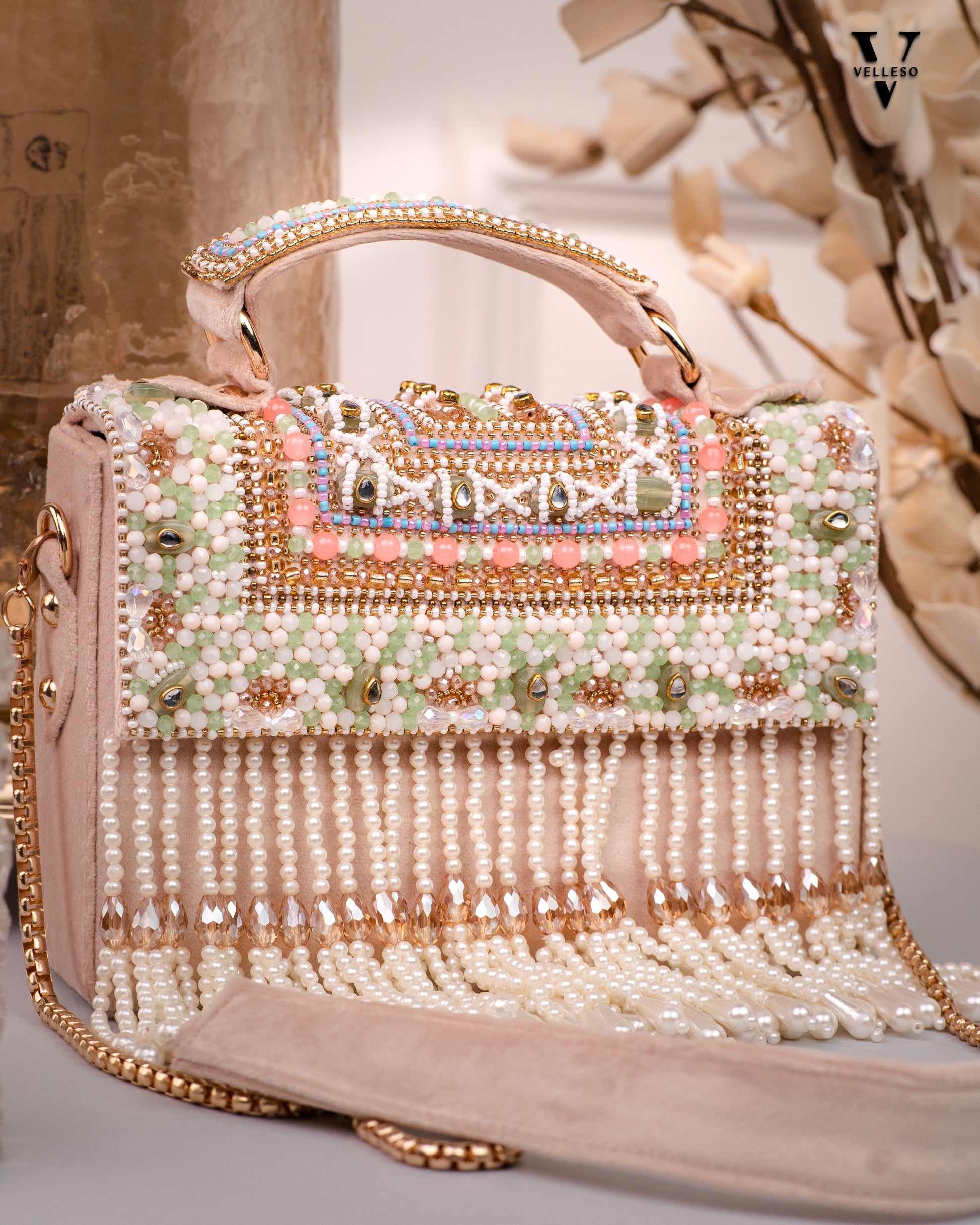 Celeste Cascade Fringe Bag