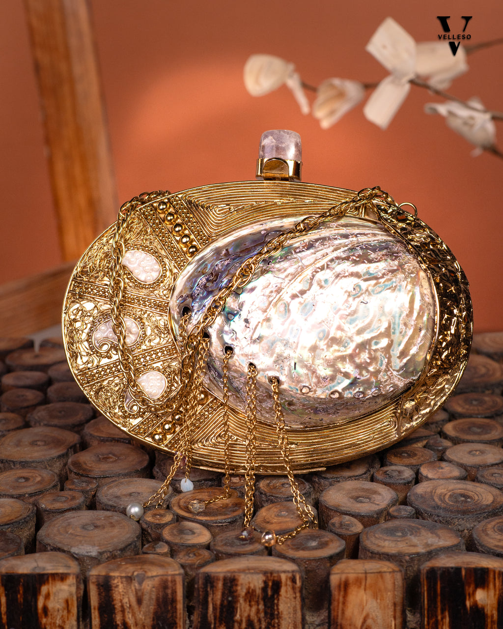 Thalira Royal MOP Clutch Bag