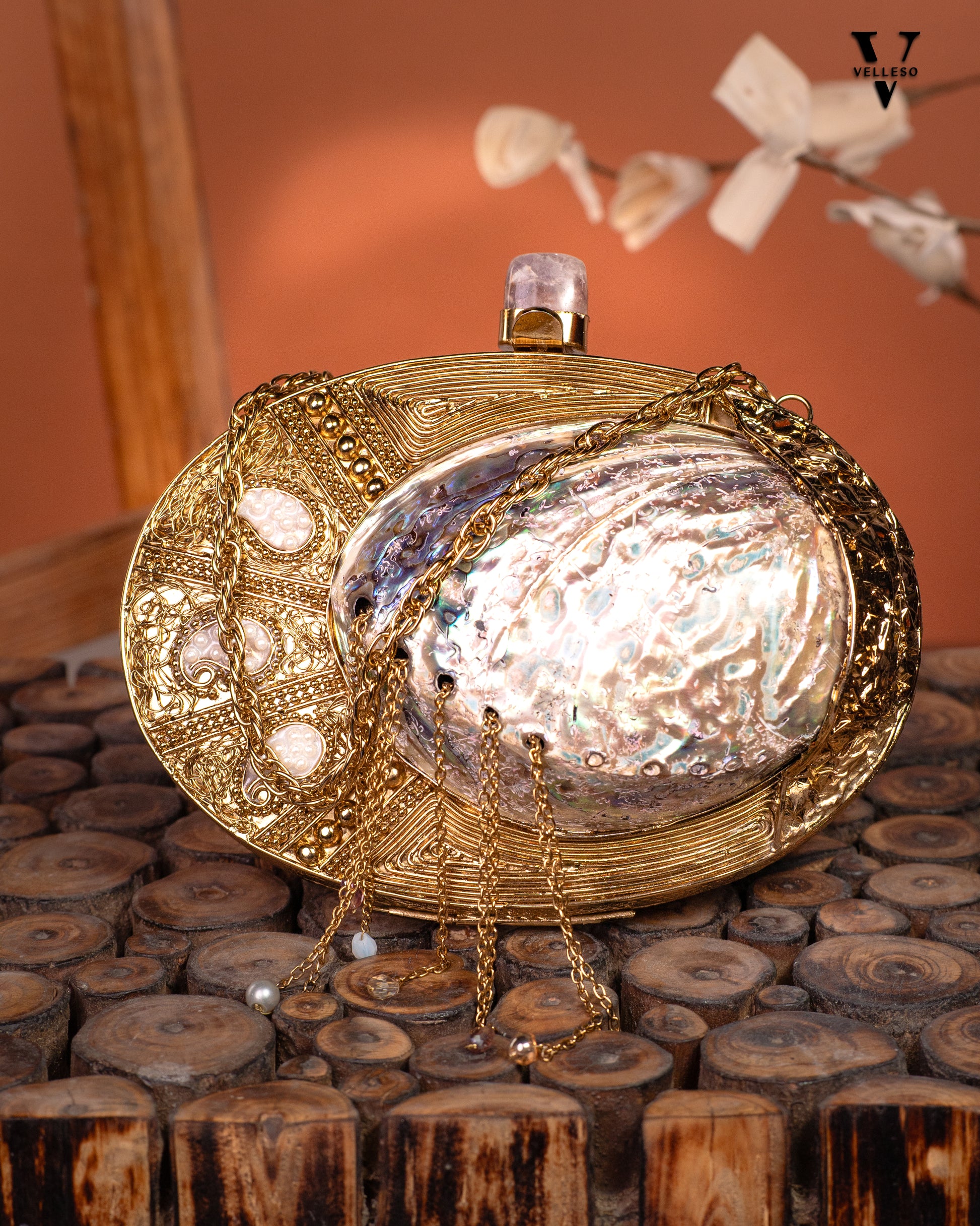 Thalira Royal MOP Clutch Bag