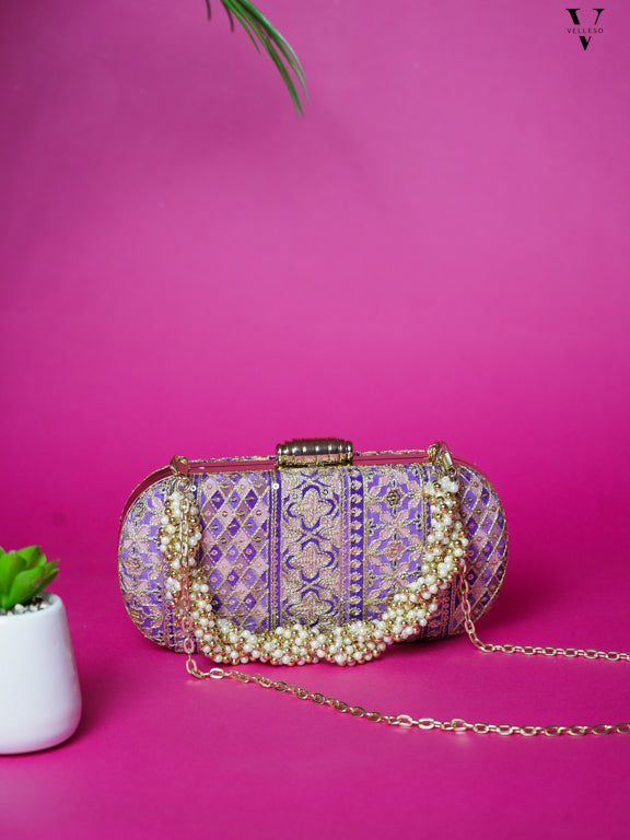Nayira Brocade Luxe Clutch