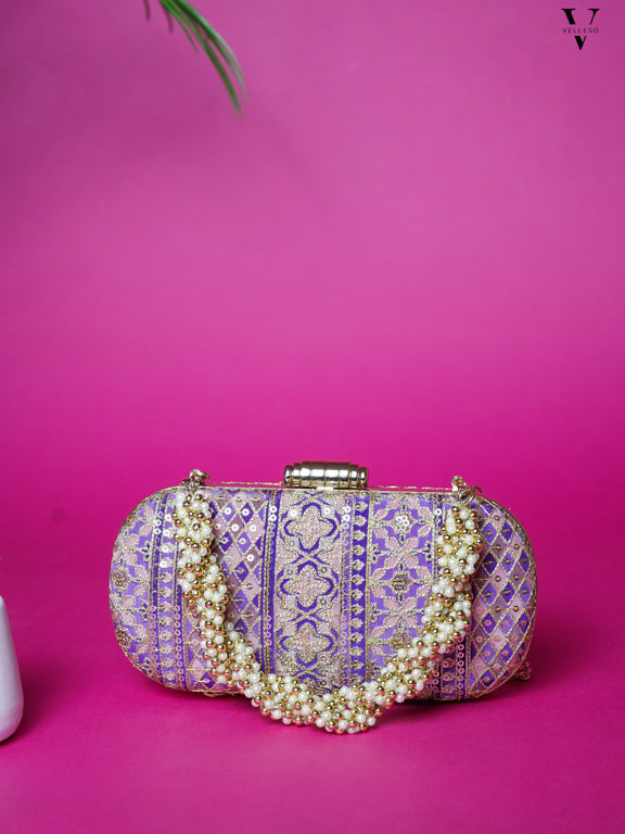 Nayira Brocade Luxe Clutch