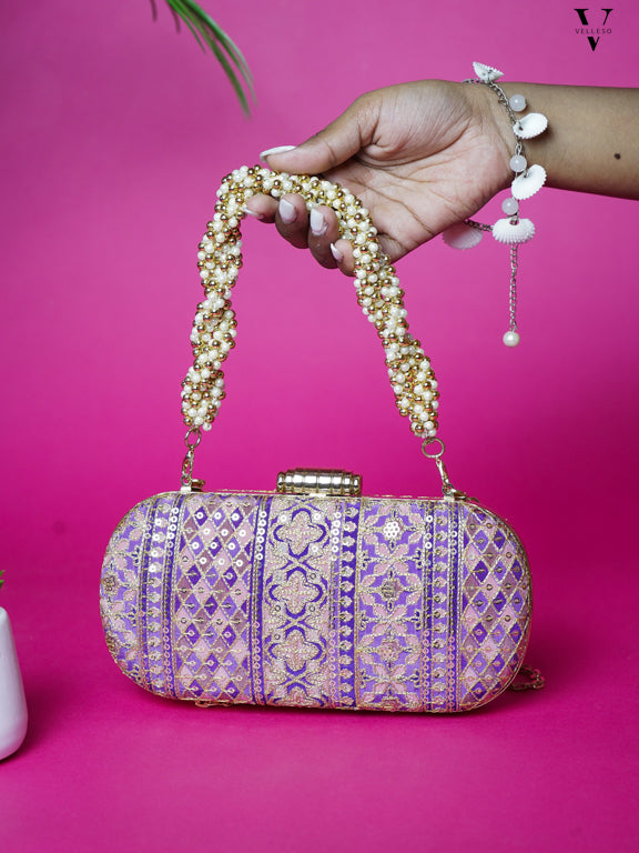 Nayira Brocade Luxe Clutch