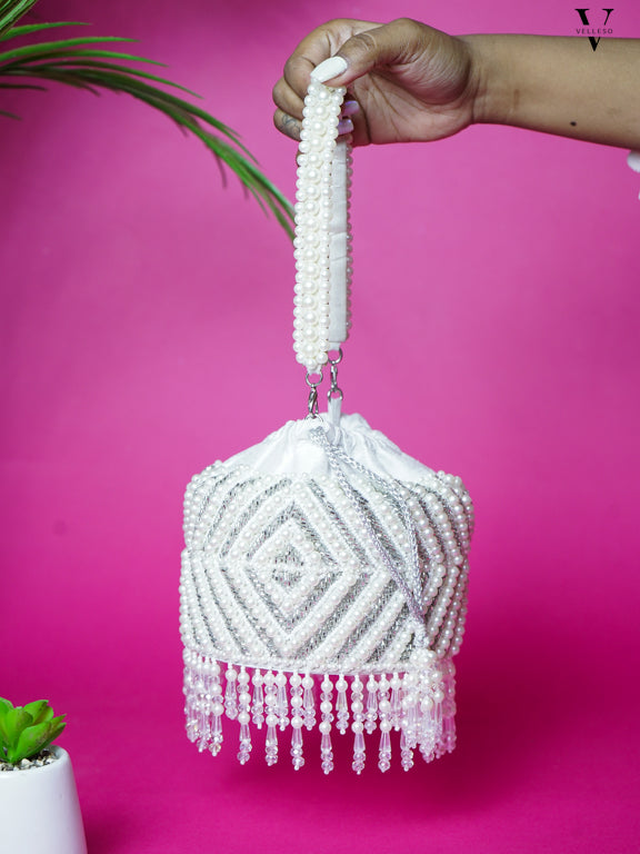 Frosted Radiance Pearl Potli