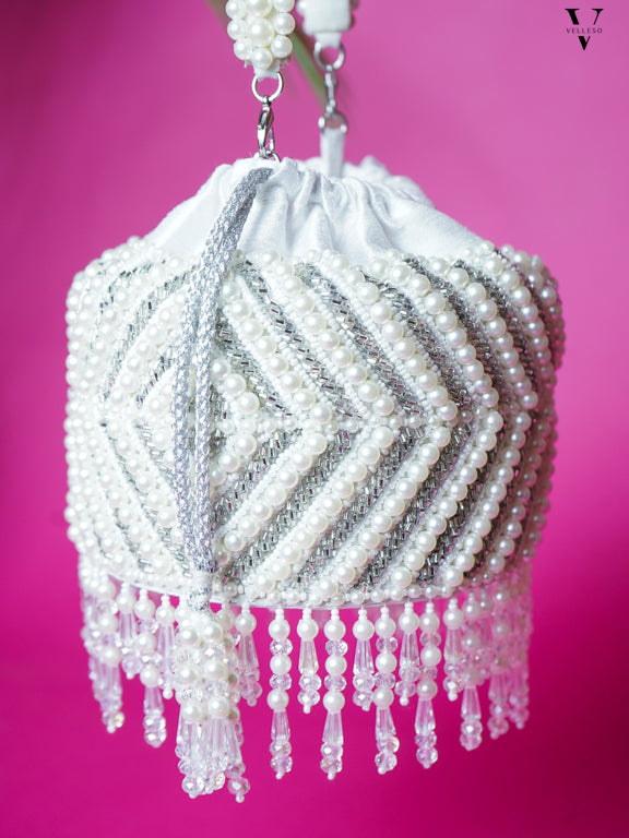 Frosted Radiance Pearl Potli