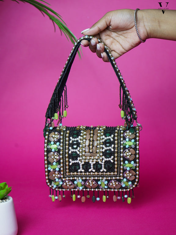 Zahara Mosaic Flap Bag