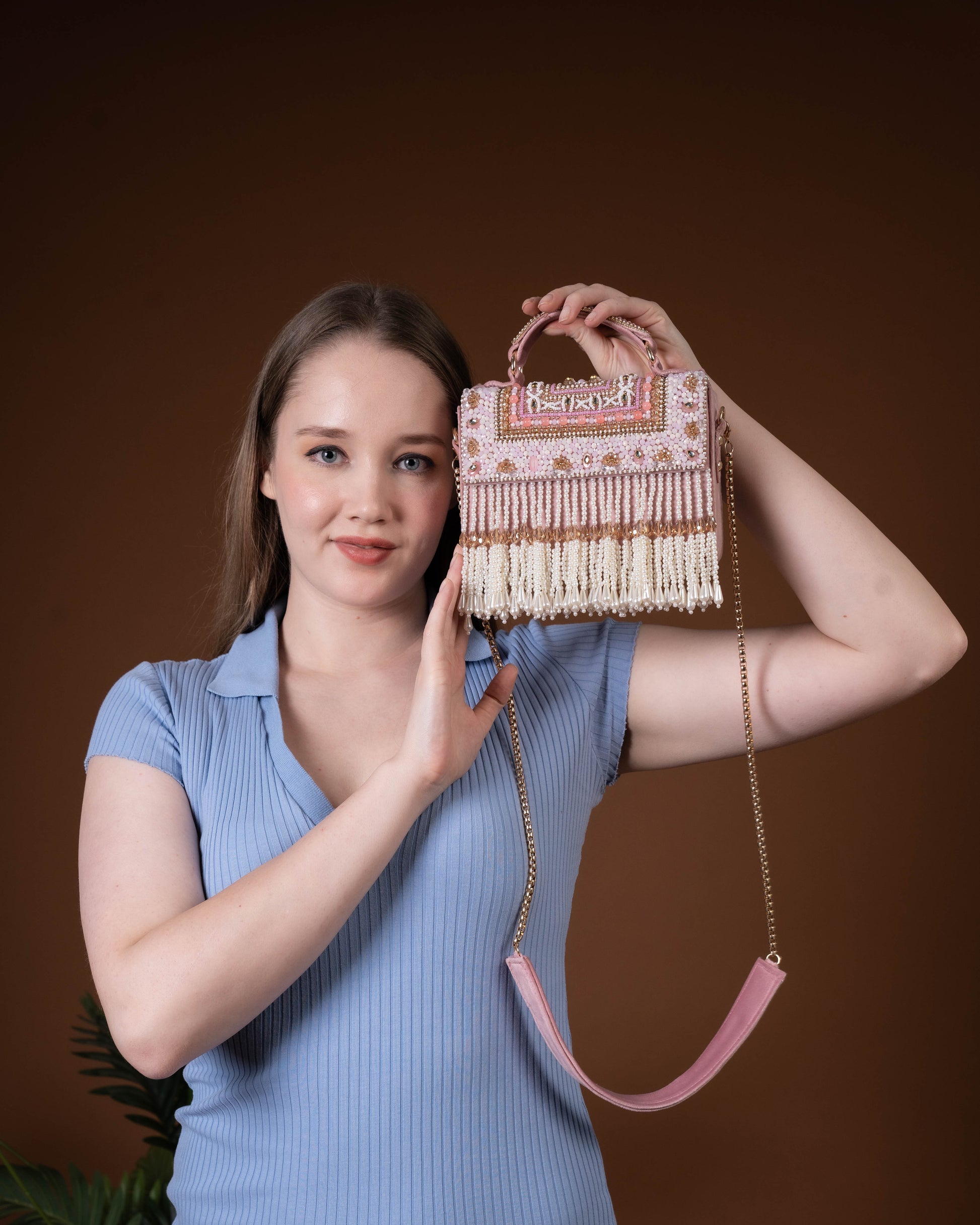 Celeste Cascade Fringe Bag