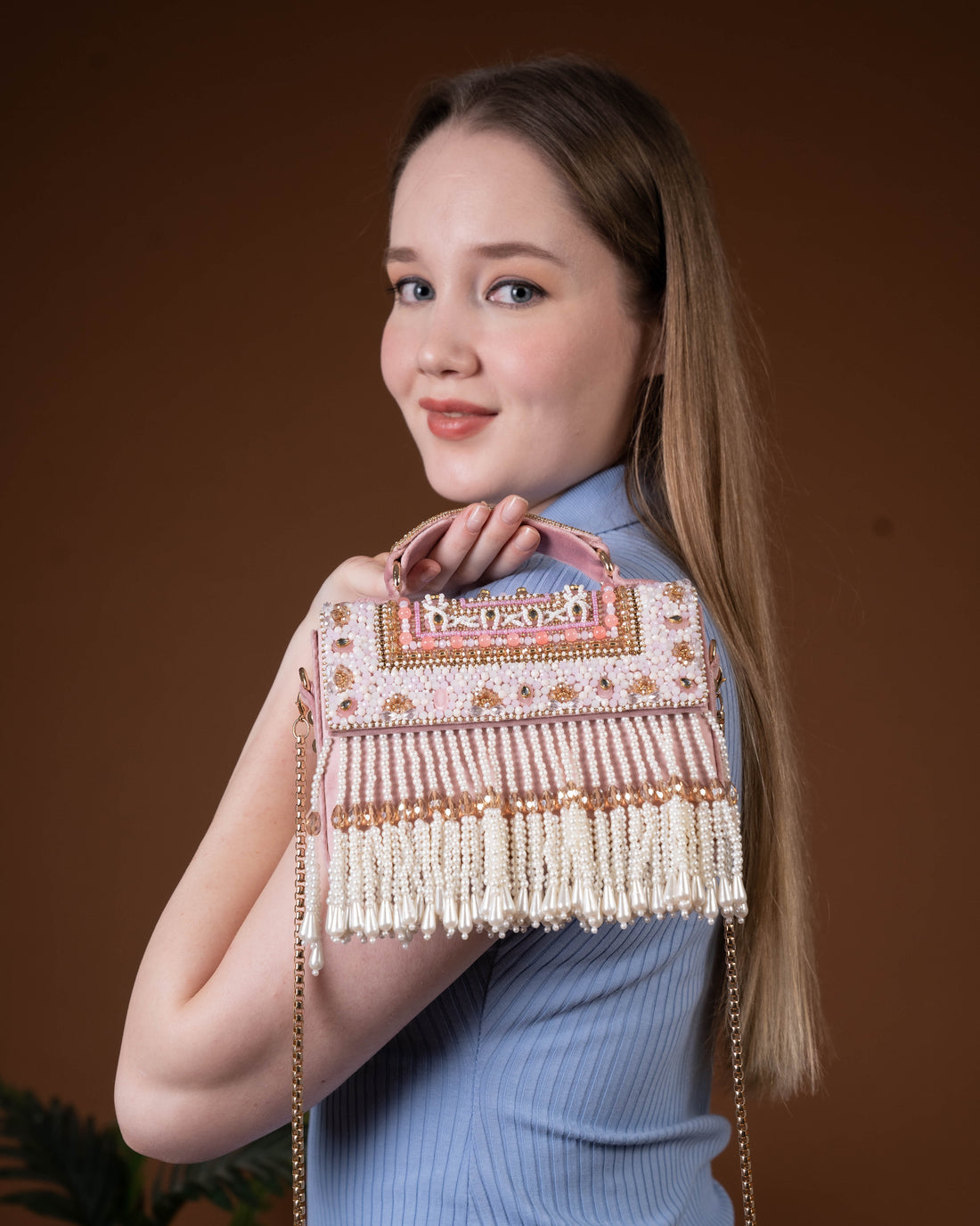 Celeste Cascade Fringe Bag