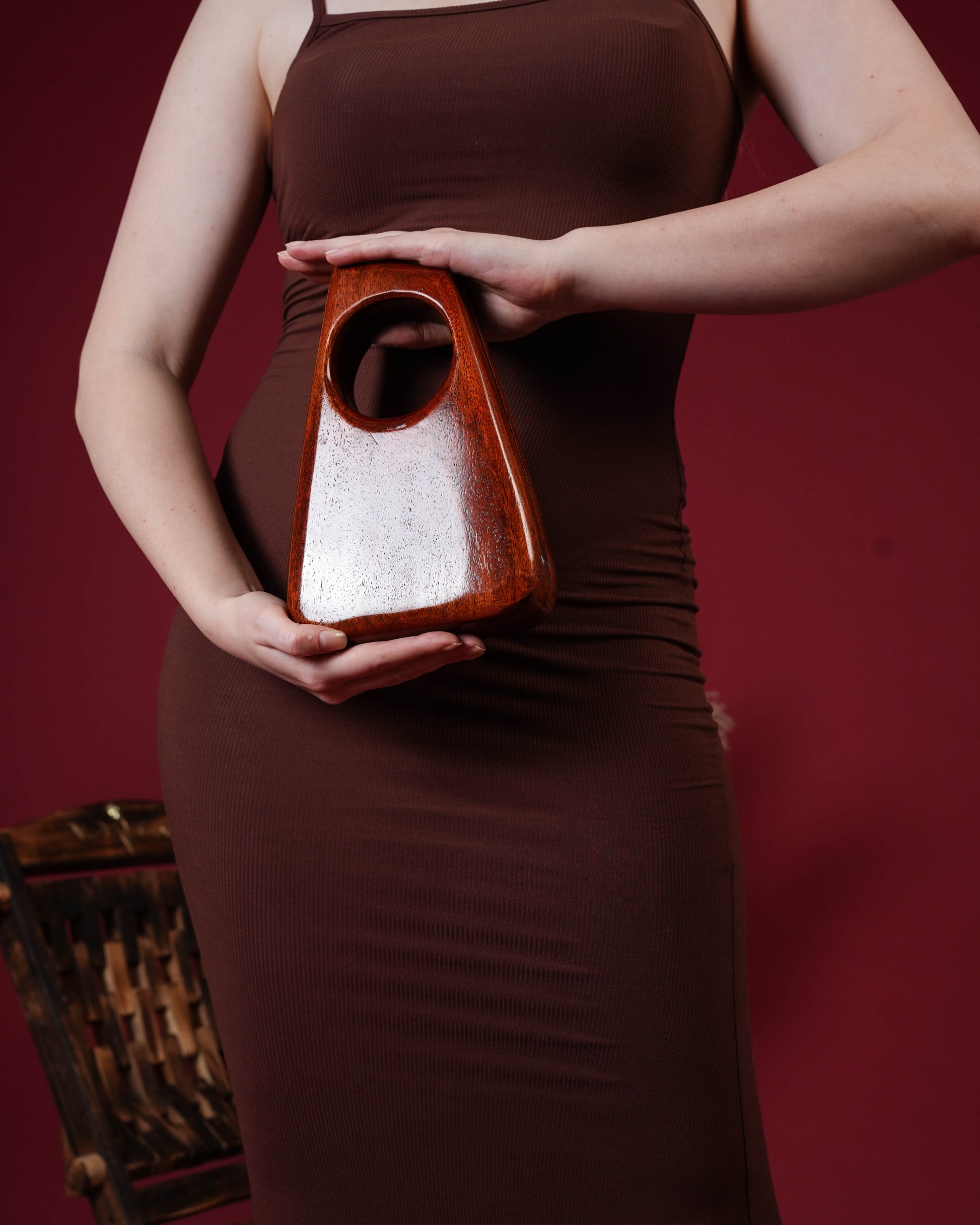 Arbour Arc Wooden Clutch