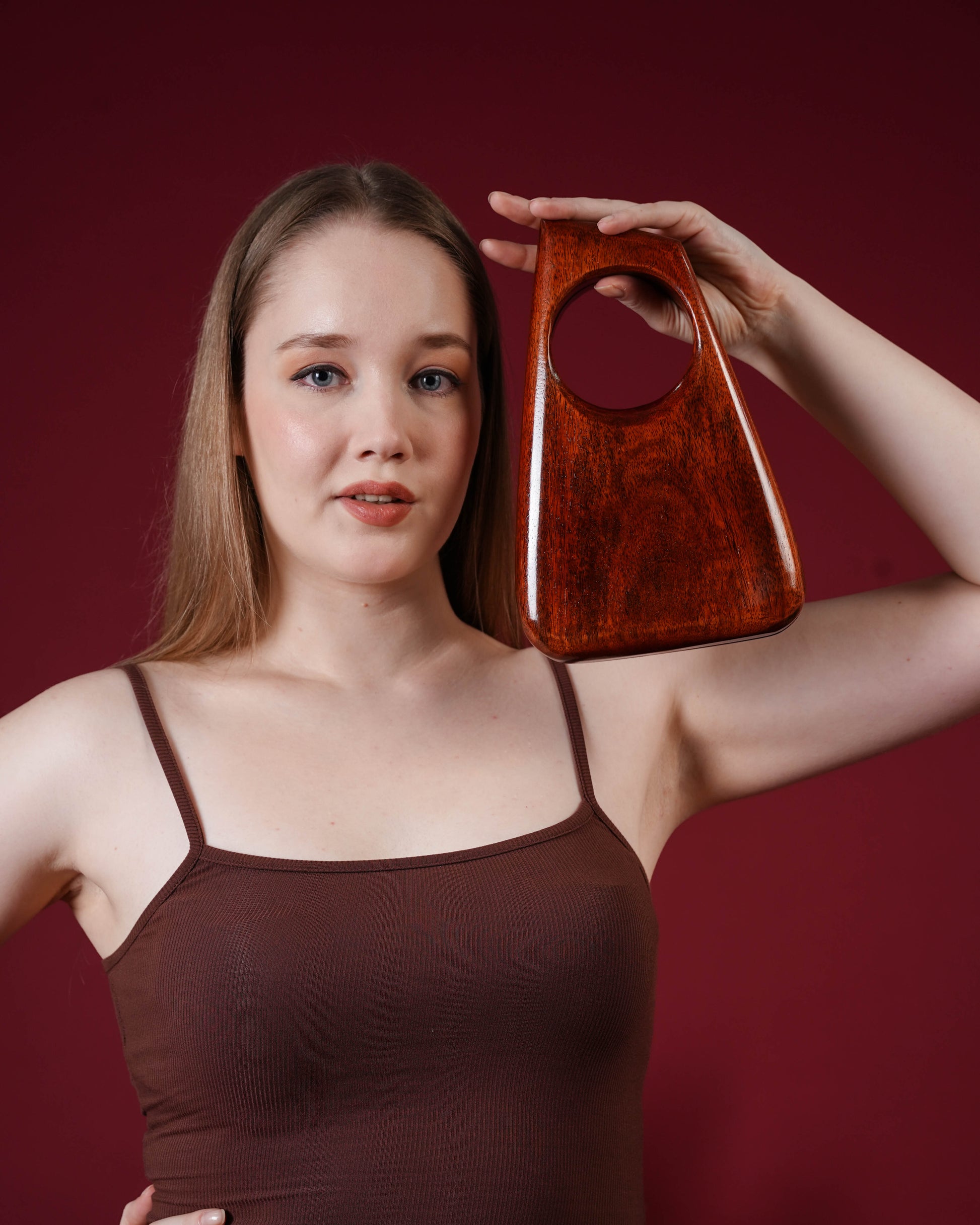 Arbour Arc Wooden Clutch