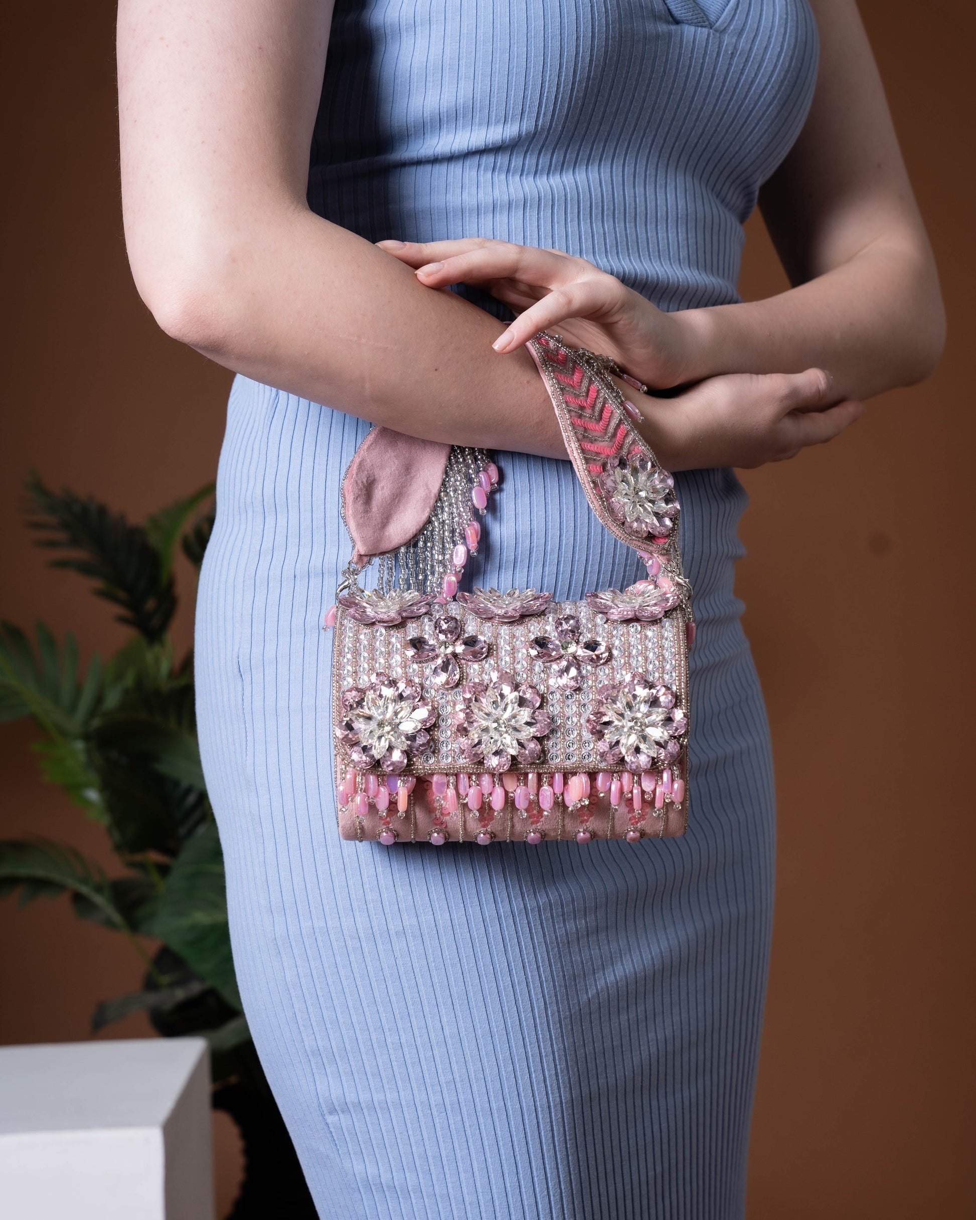 Lunara Bloom Crystal Bag