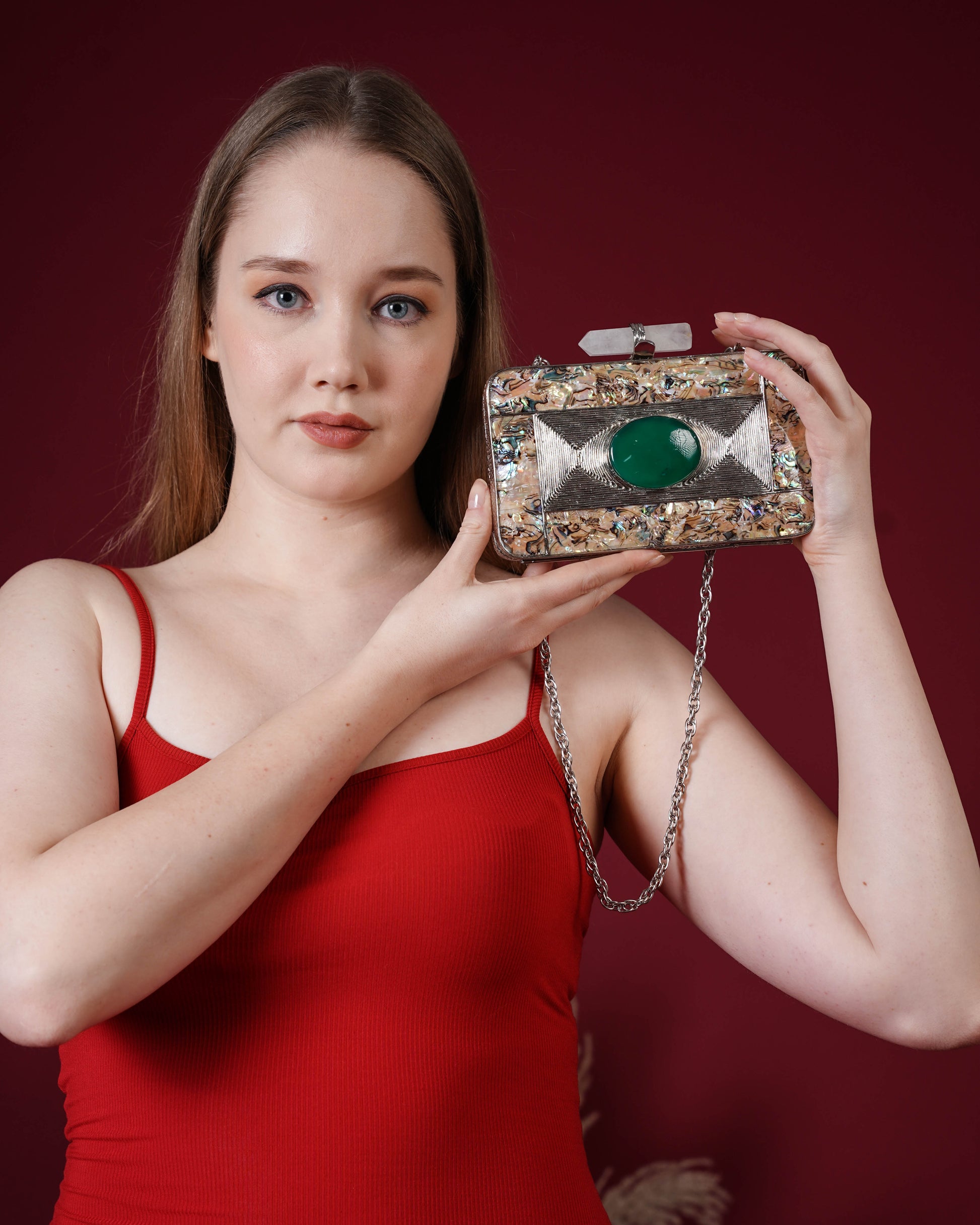 Zenya Quartz MOP Clutch