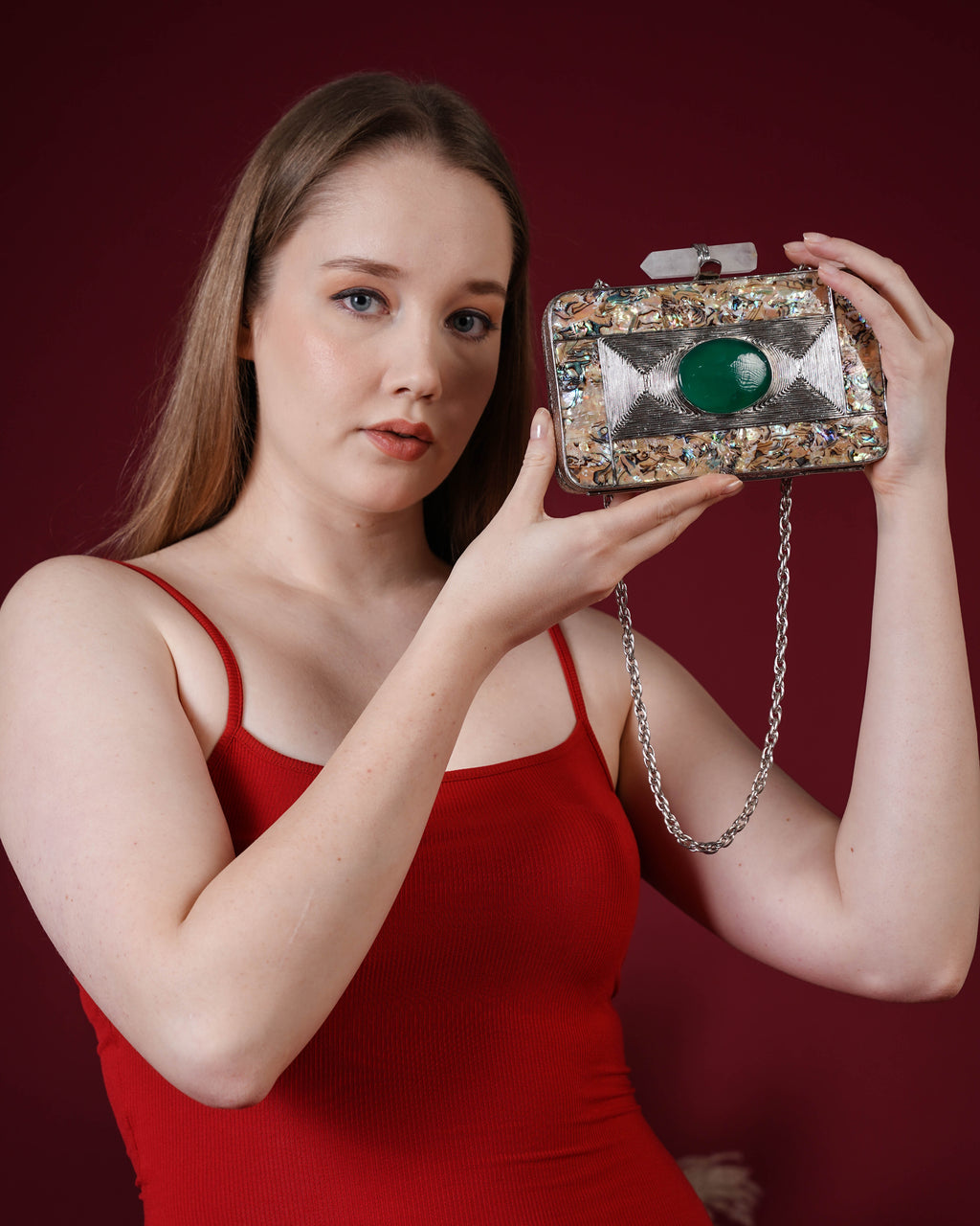 Zenya Quartz MOP Clutch