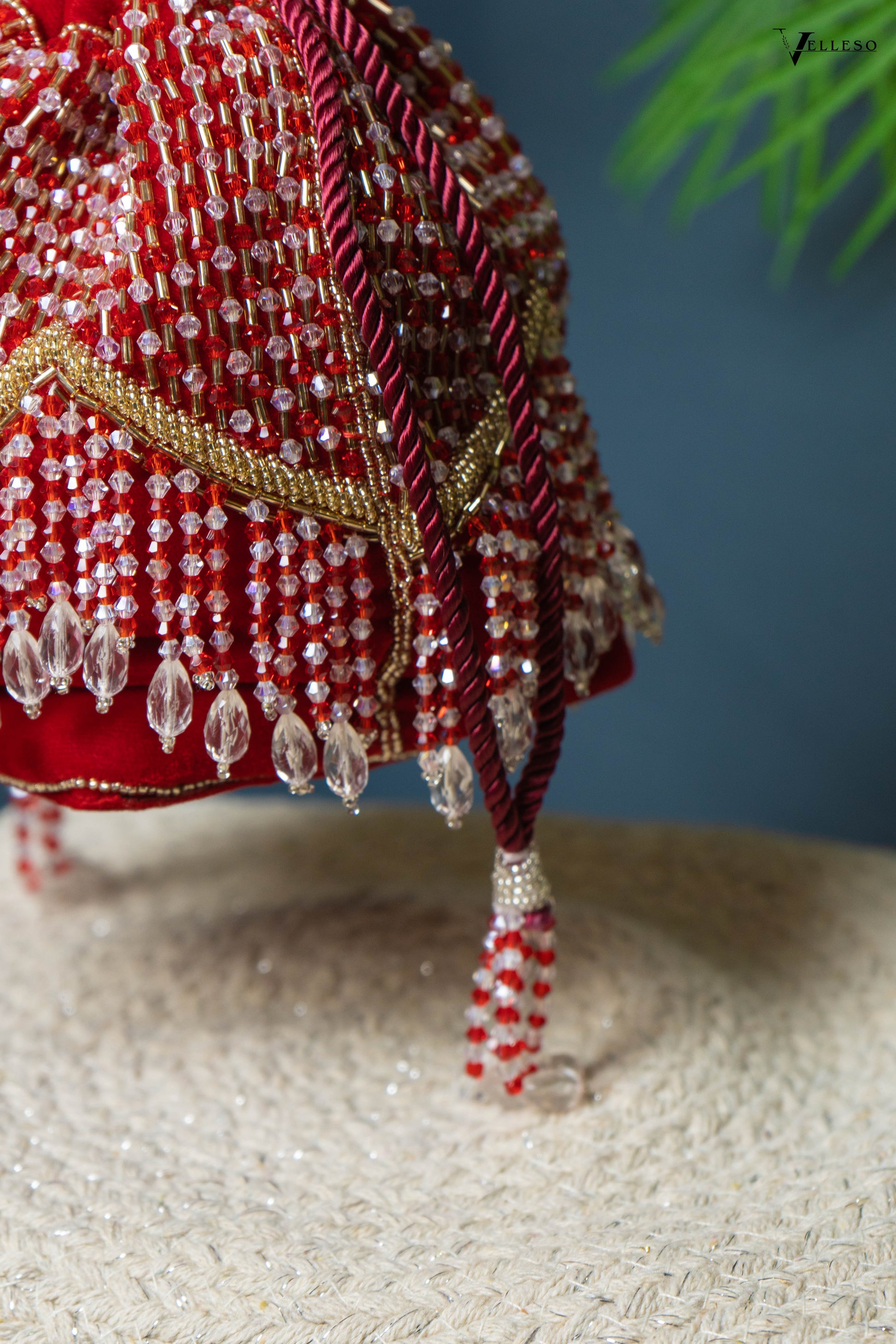 Elira Crystal Fringe Potli