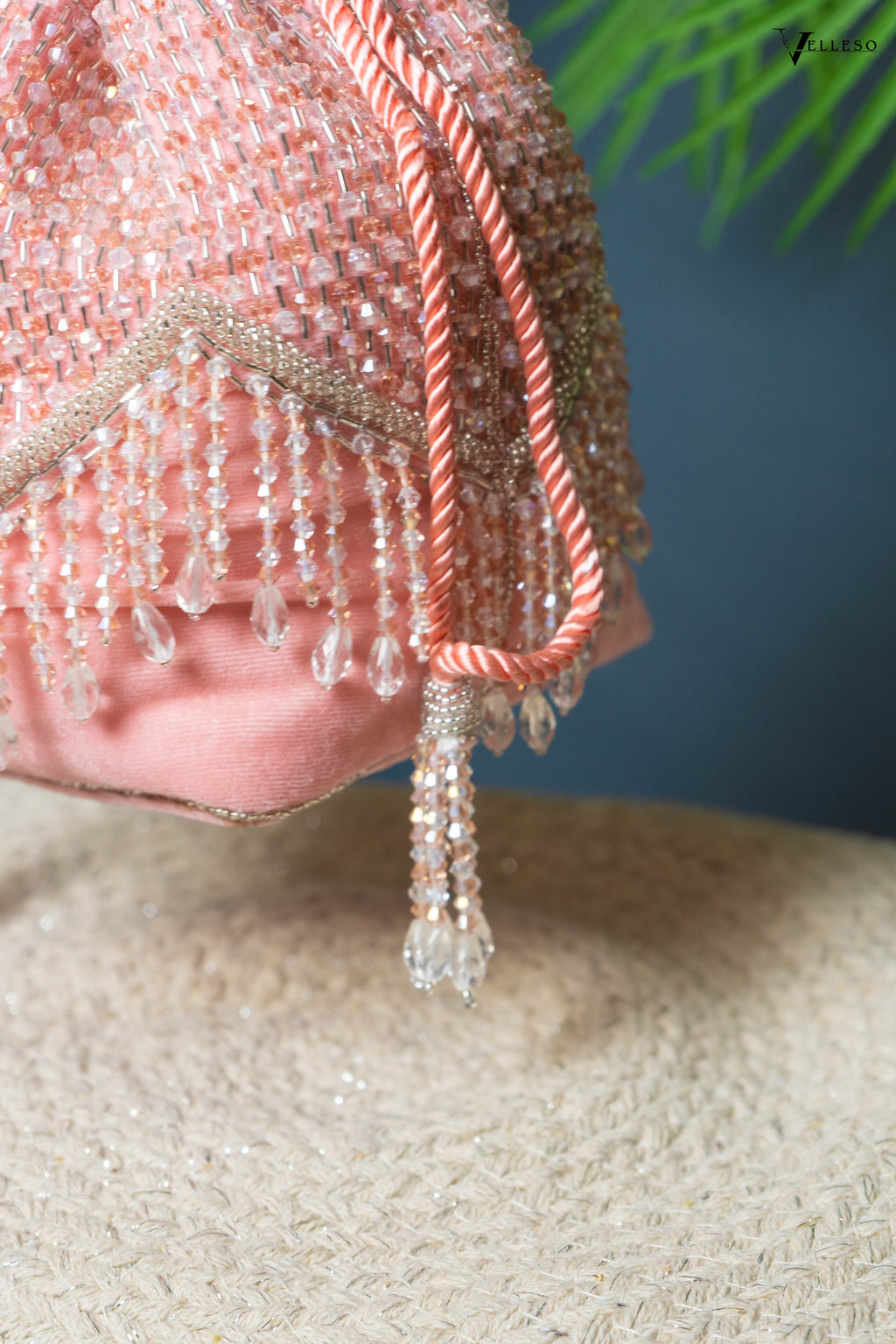 Elira Crystal Fringe Potli