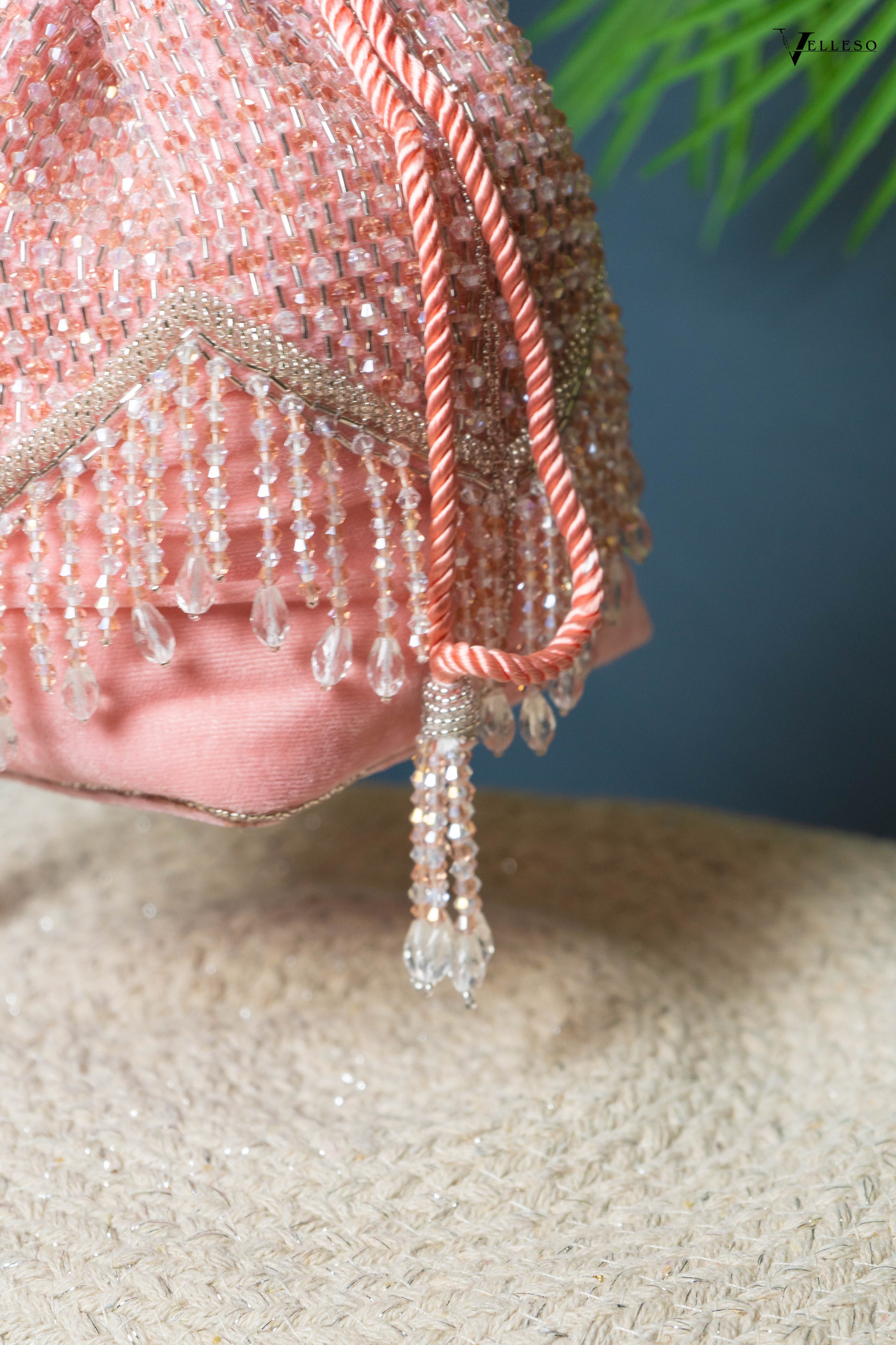 Elira Crystal Fringe Potli