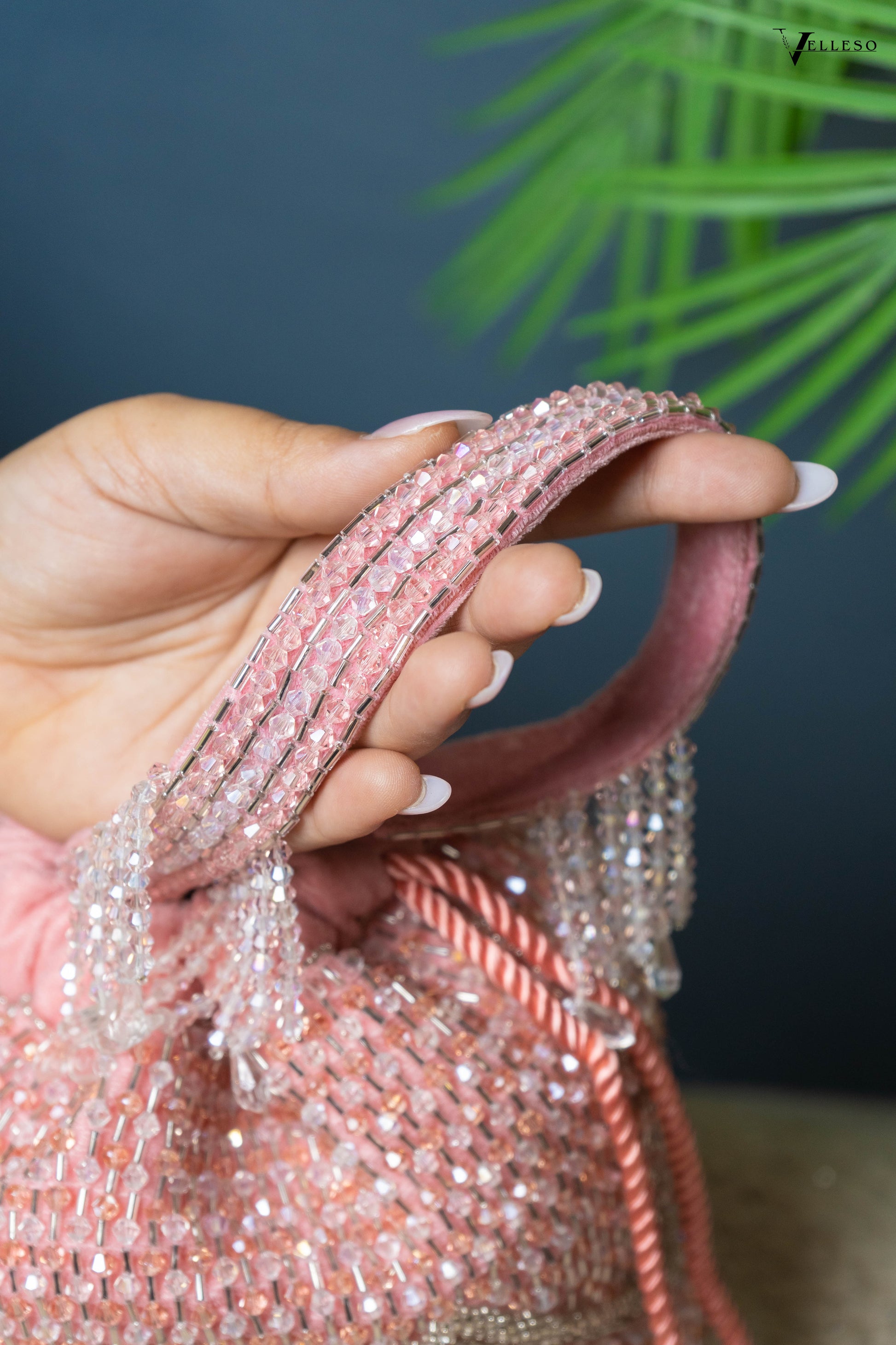 Elira Crystal Fringe Potli