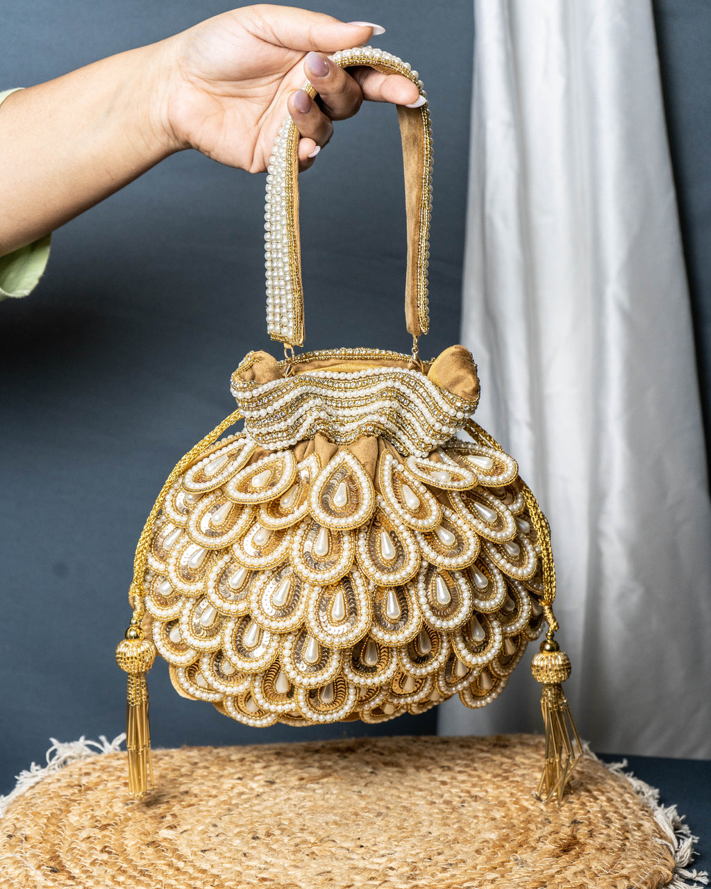 Zafrina Golden Royale Potli Bag