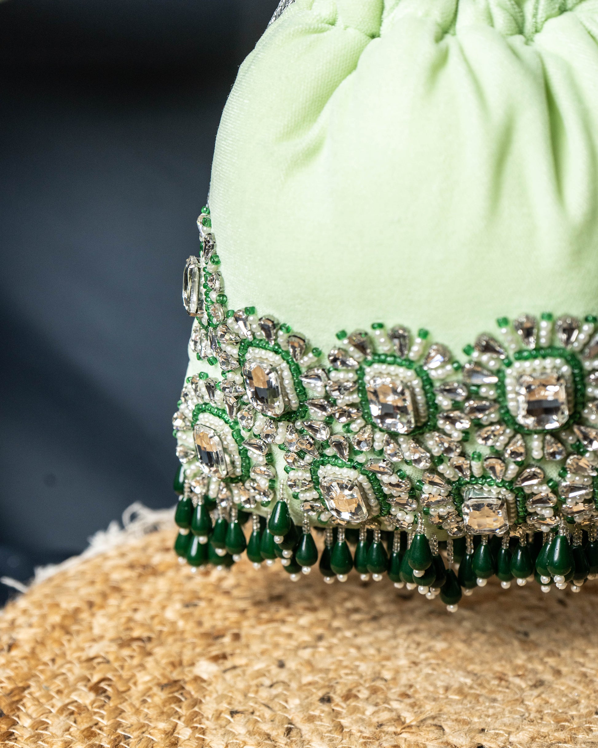 Ameera Velvet Emerald Potli