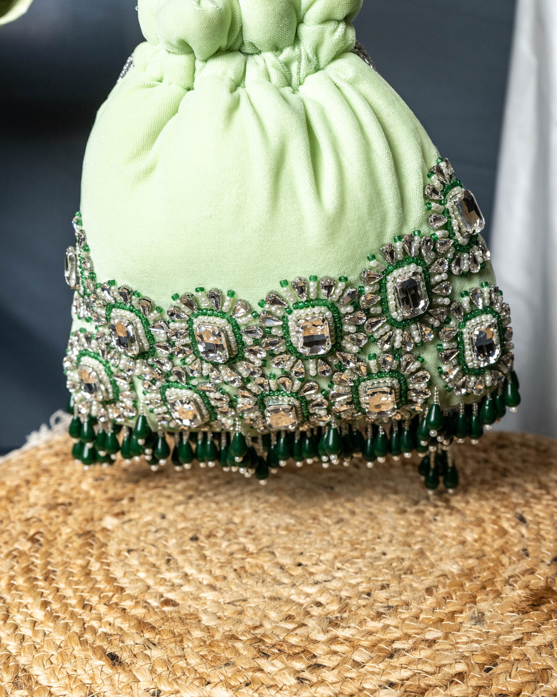 Ameera Velvet Emerald Potli