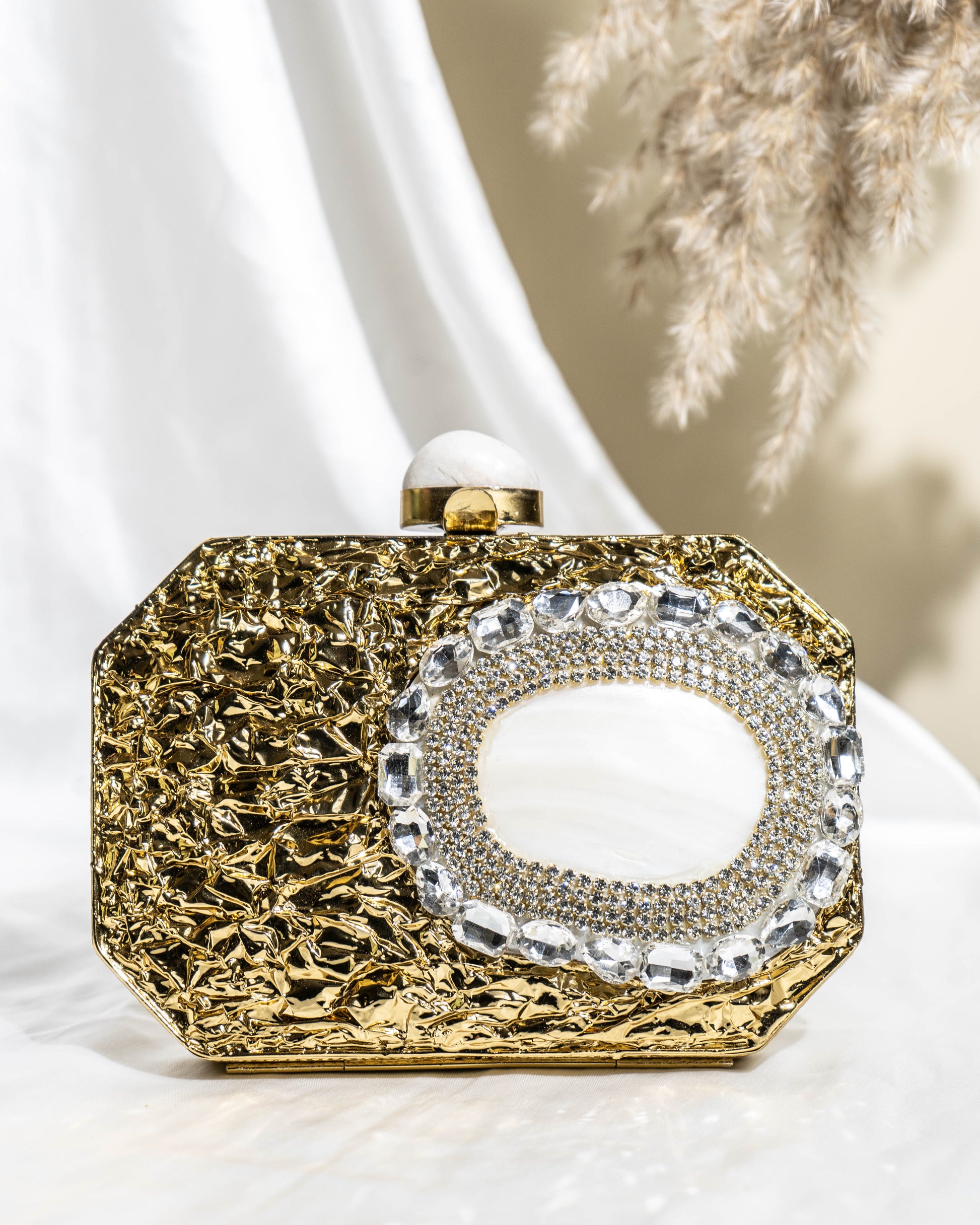 Celestial Aura Oval Clutch