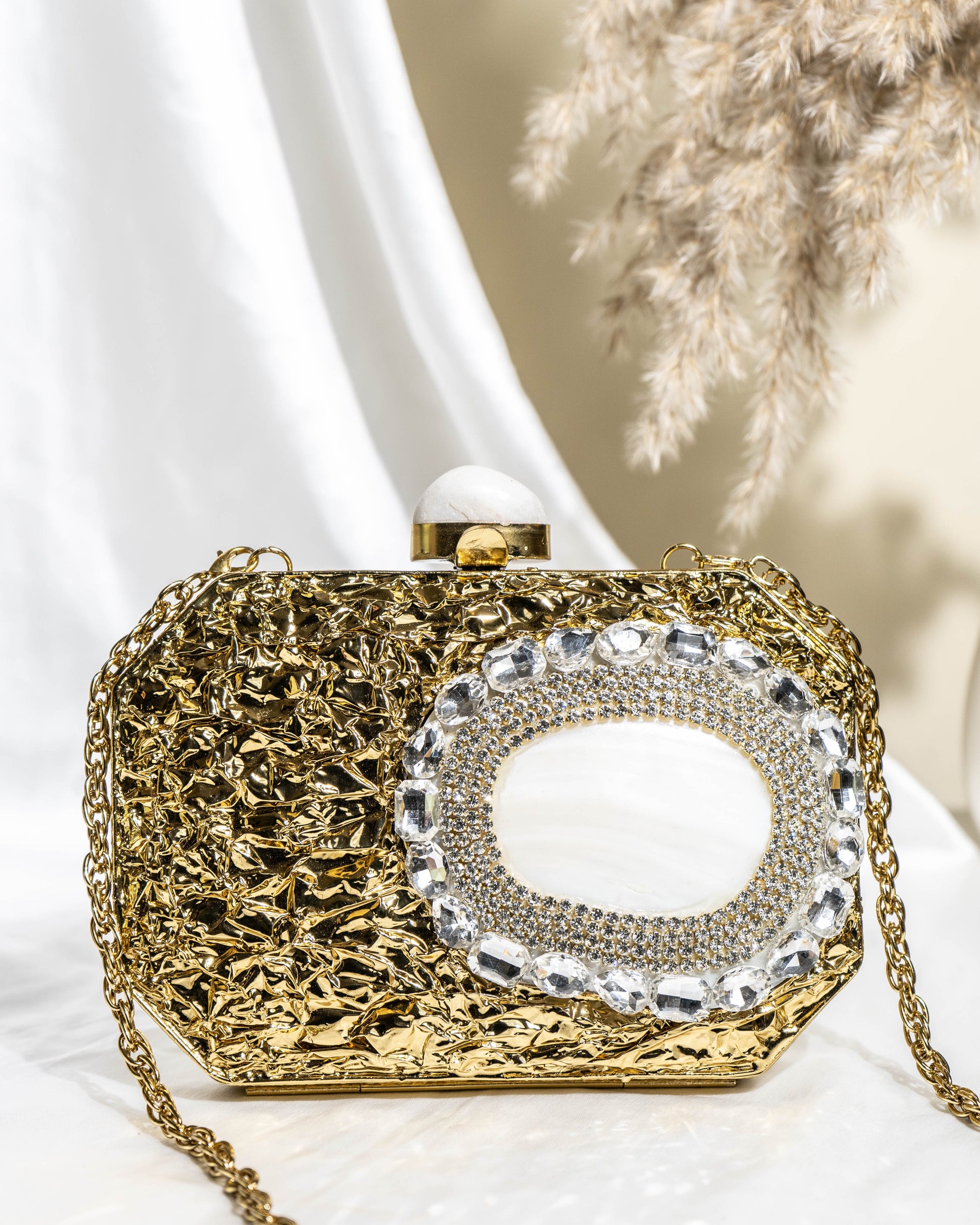 Celestial Aura Oval Clutch