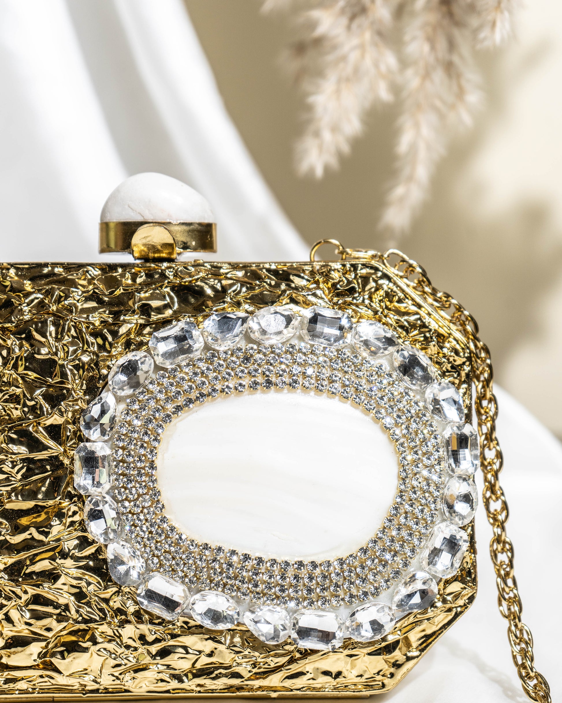Celestial Aura Oval Clutch