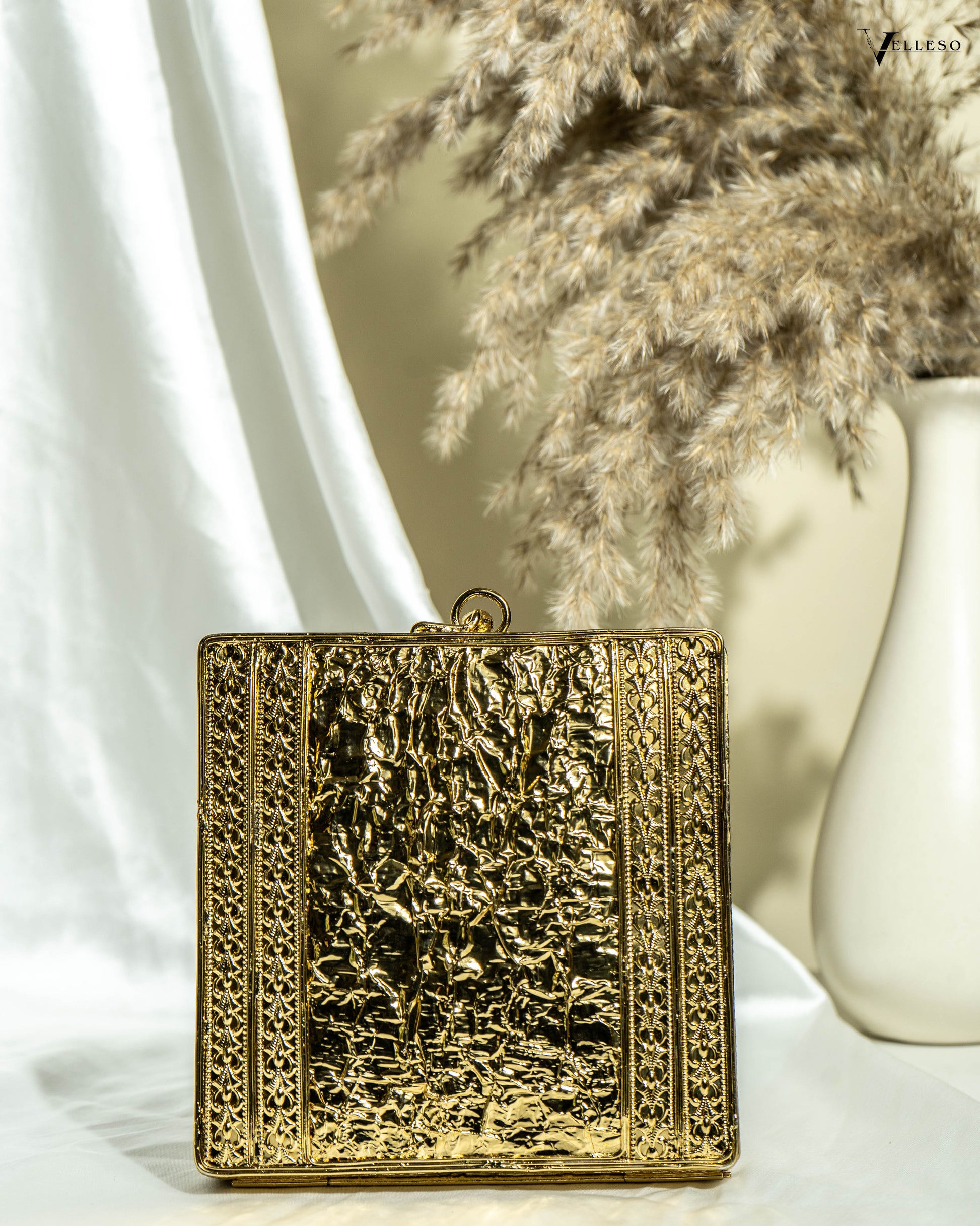Crystal Weave Luxe Clutch