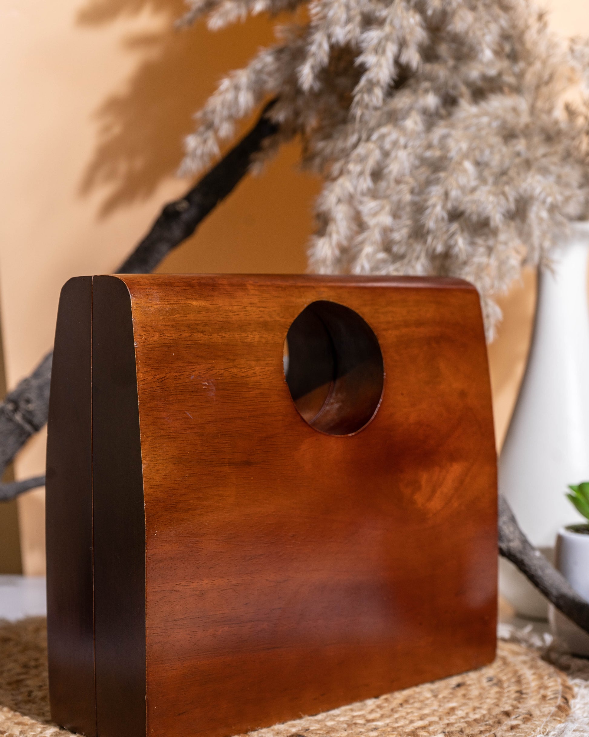 Solstice Wooden Hand Clutch