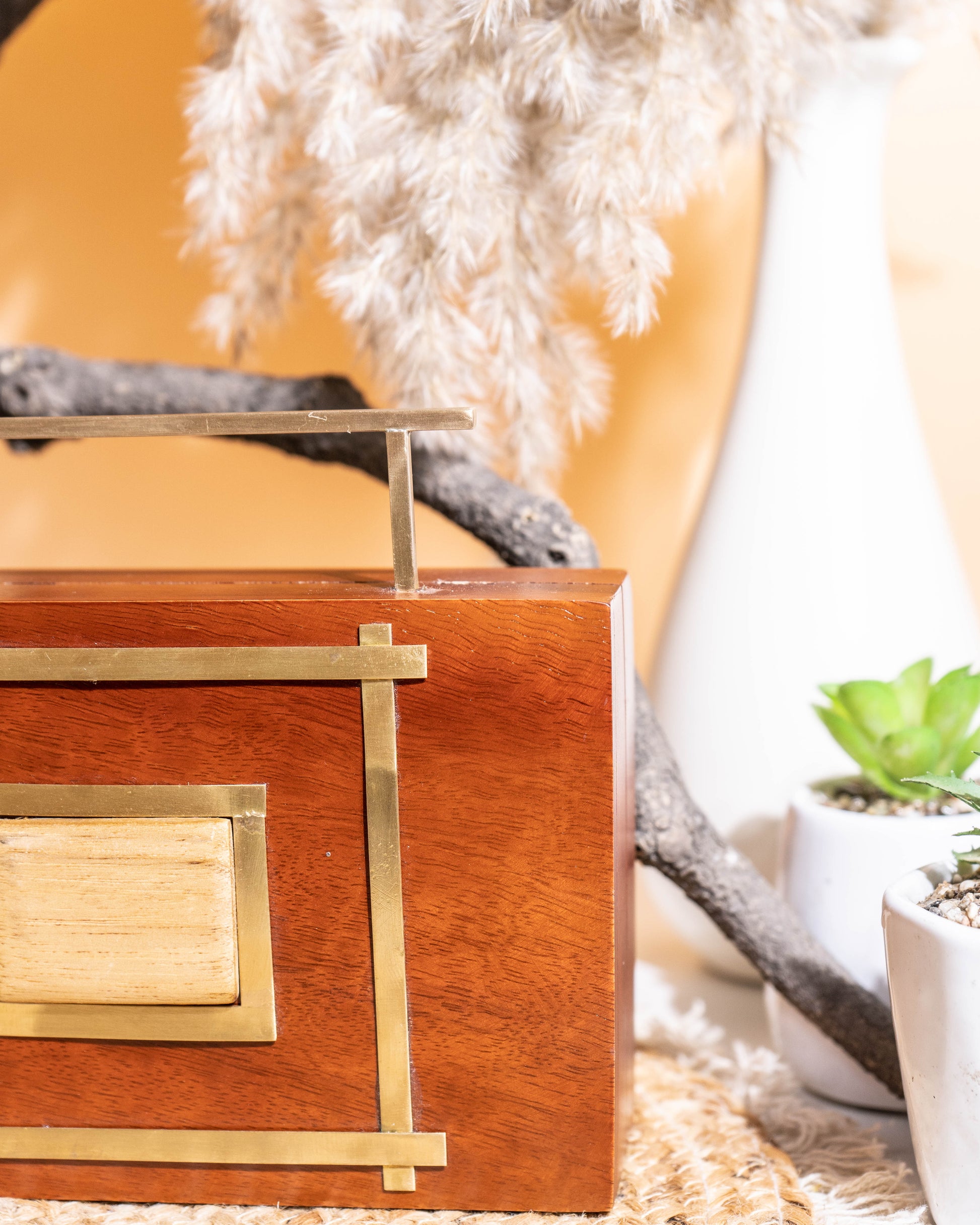Sienna Frame Wooden Clutch