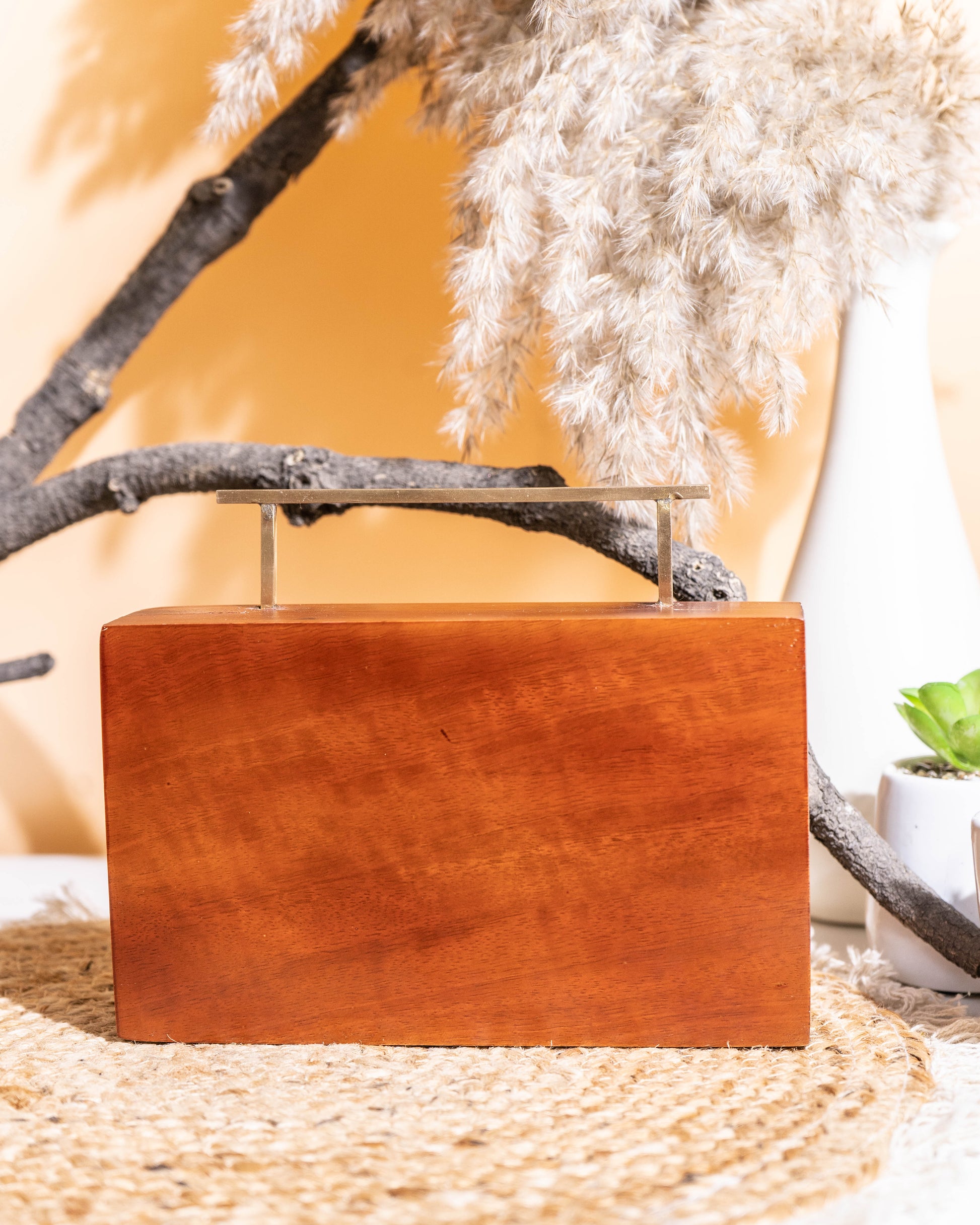 Sienna Frame Wooden Clutch