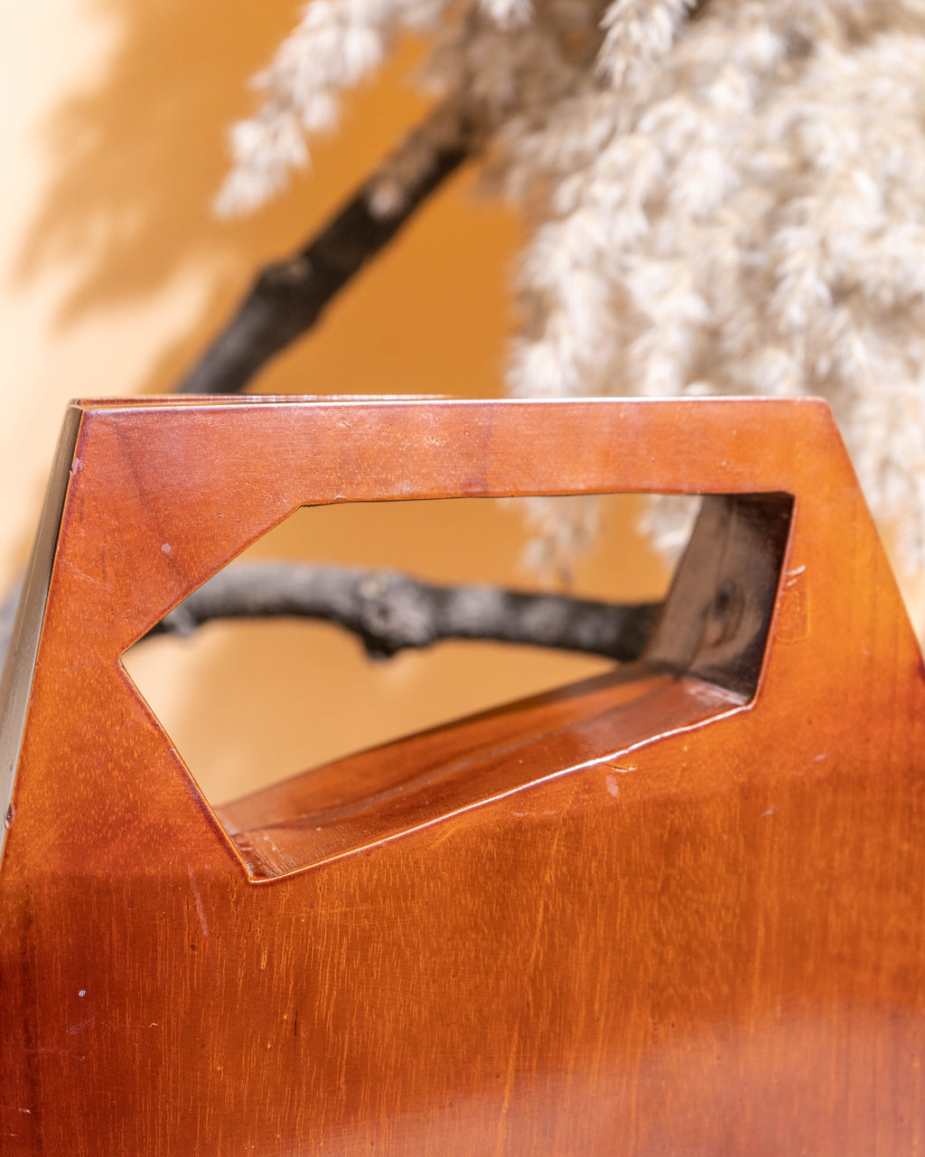 Koya Prism Wooden Clutch