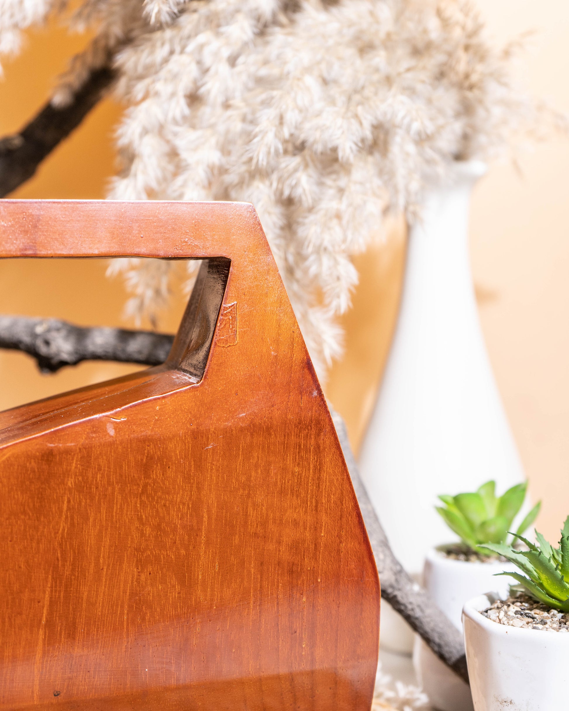 Koya Prism Wooden Clutch
