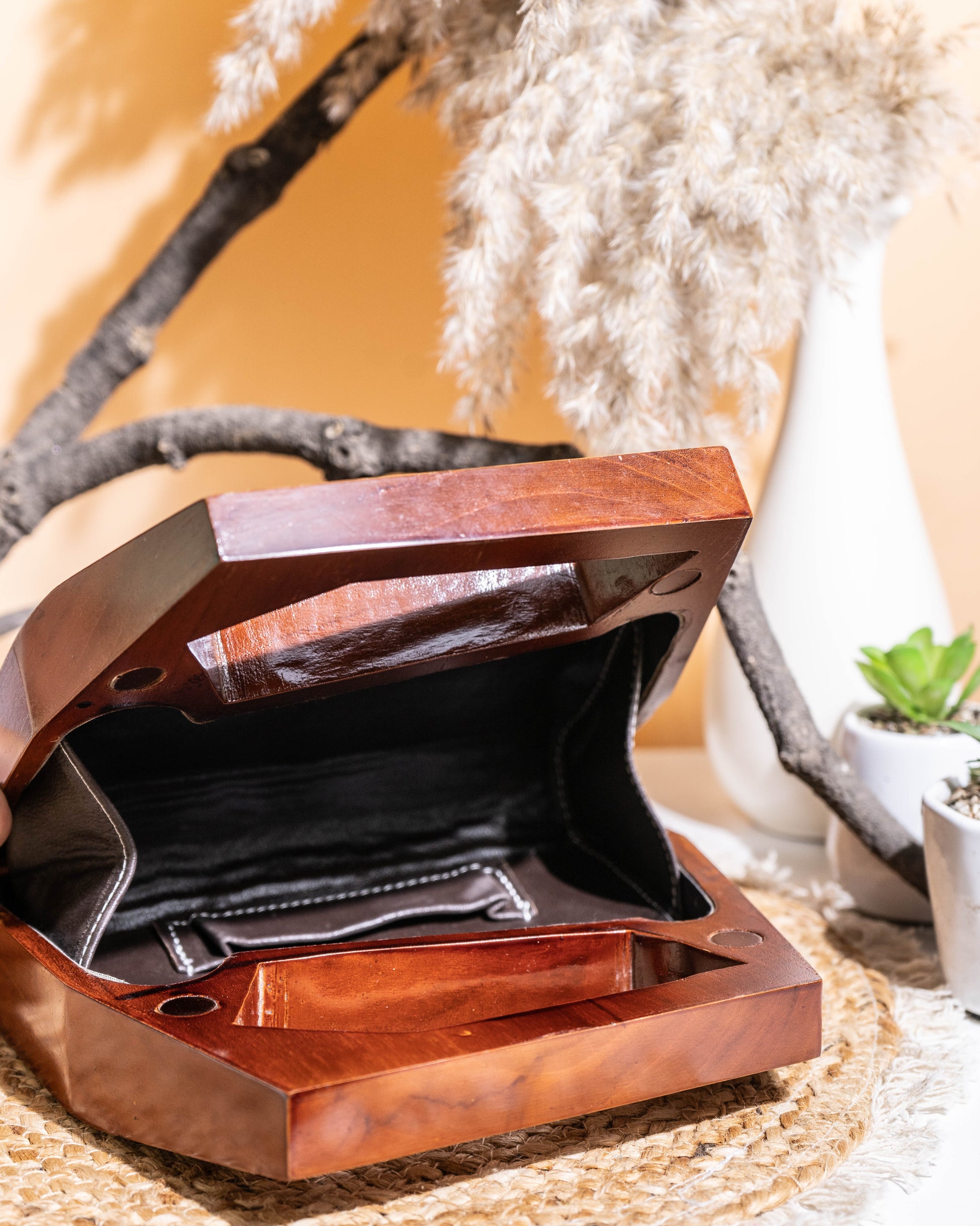 Koya Prism Wooden Clutch