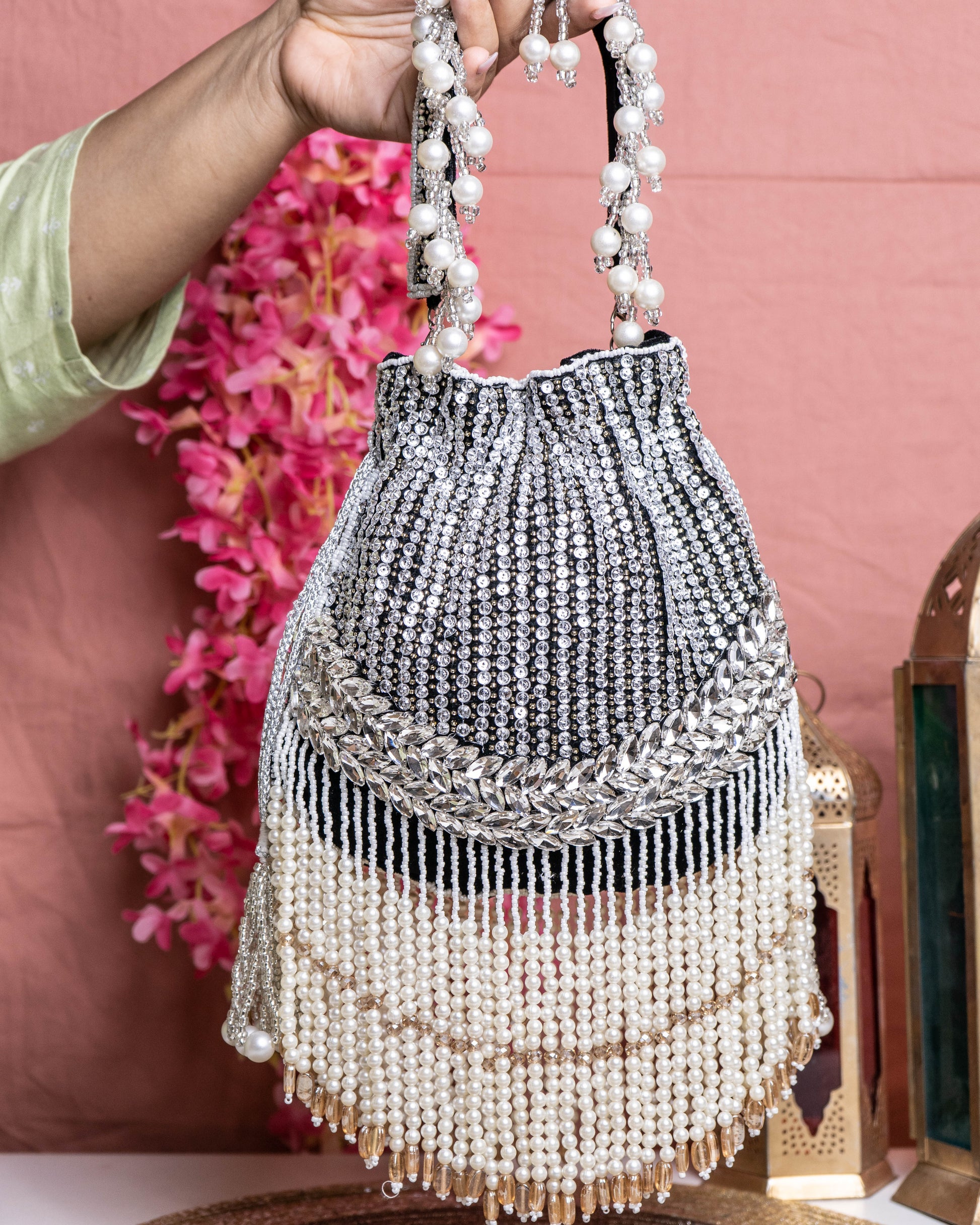 Aabha Fringe Potli Bag