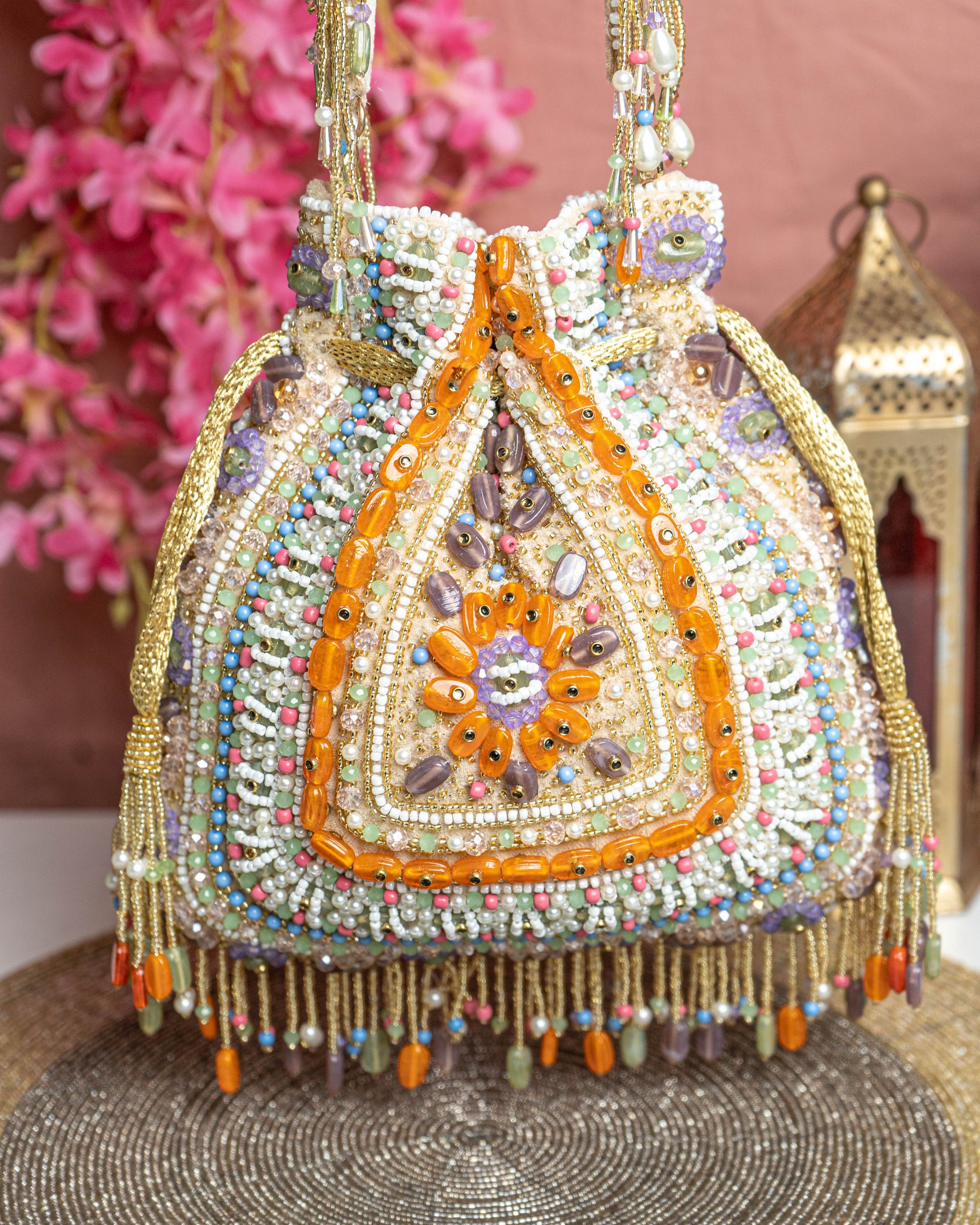 Amber Shahi – Handcrafted Royal Velvet Potli Bag