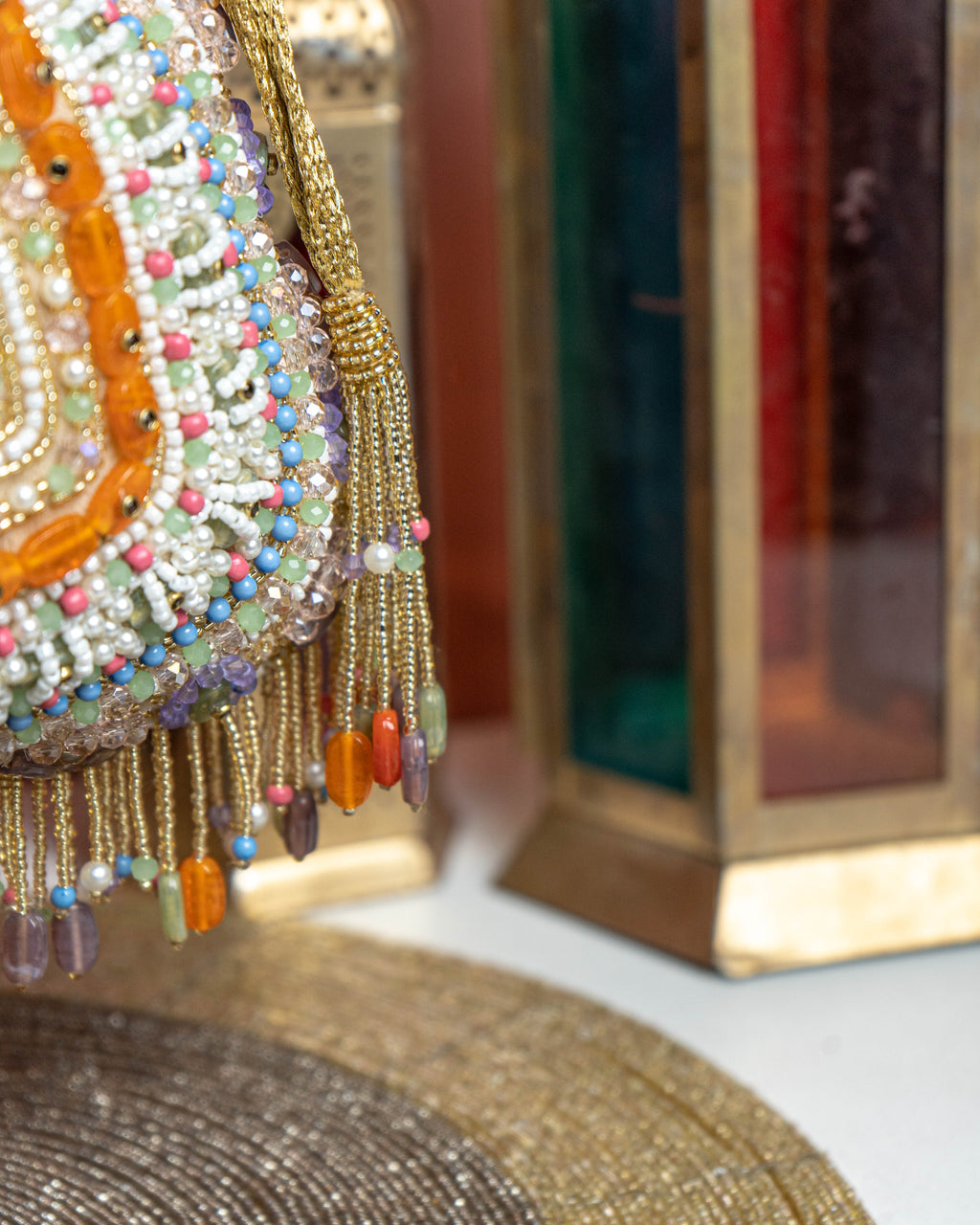 Amber Shahi – Handcrafted Royal Velvet Potli Bag