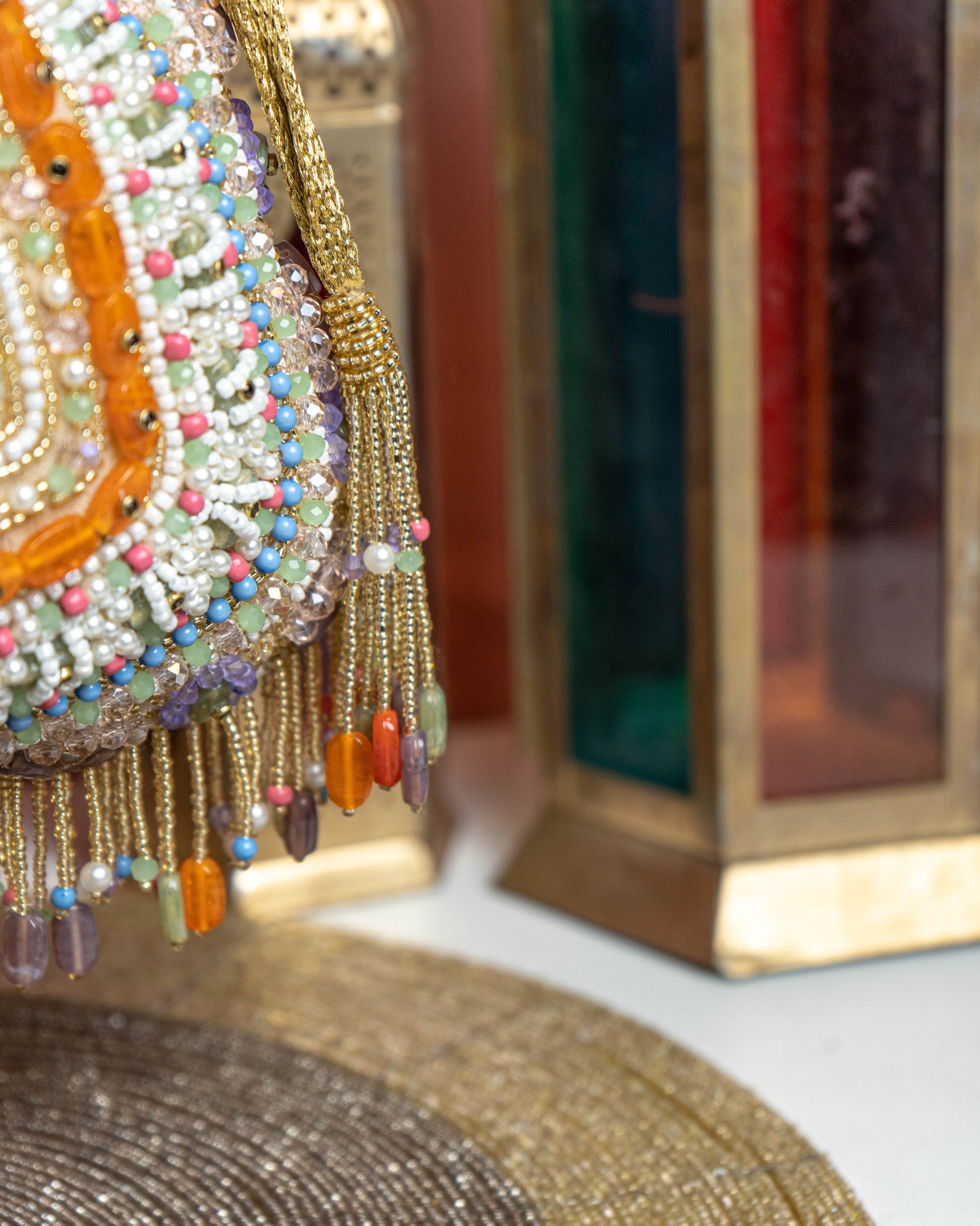 Amber Shahi – Handcrafted Royal Velvet Potli Bag