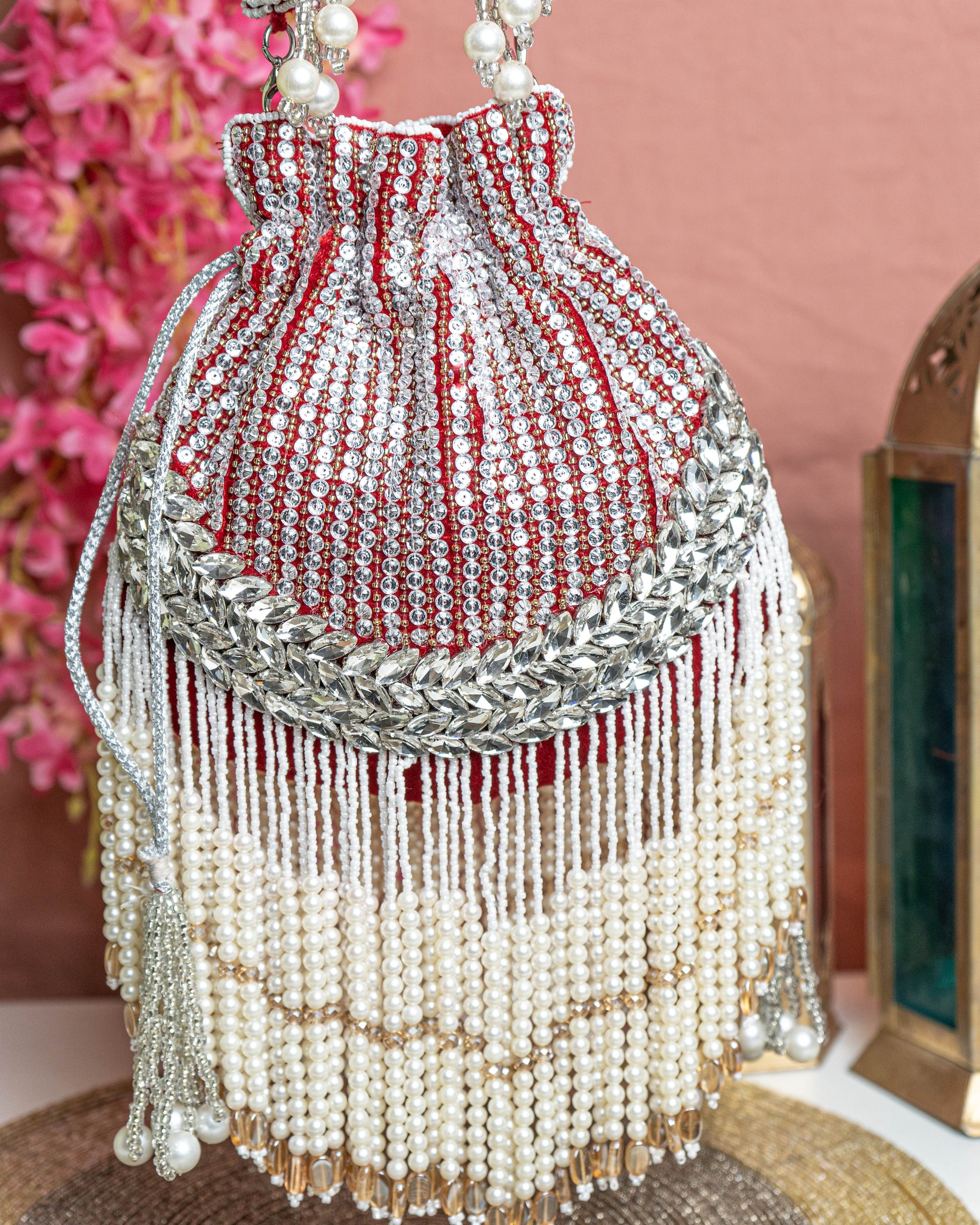 Aabha Fringe Potli Bag