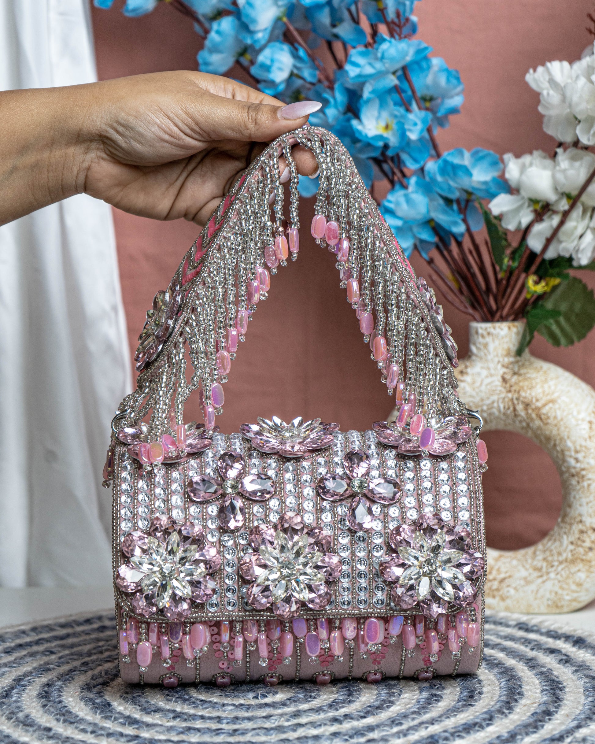 Lunara Bloom Crystal Bag
