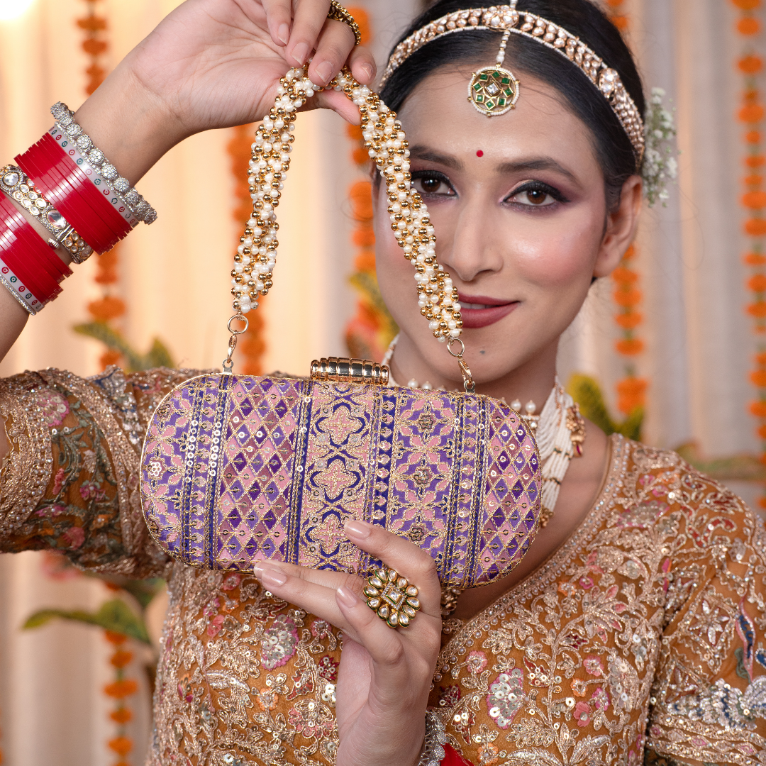 Nayira Brocade Luxe Clutch