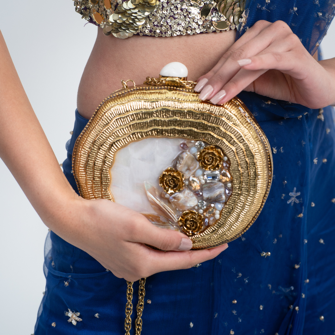 Ocean Bloom MOP Clutch