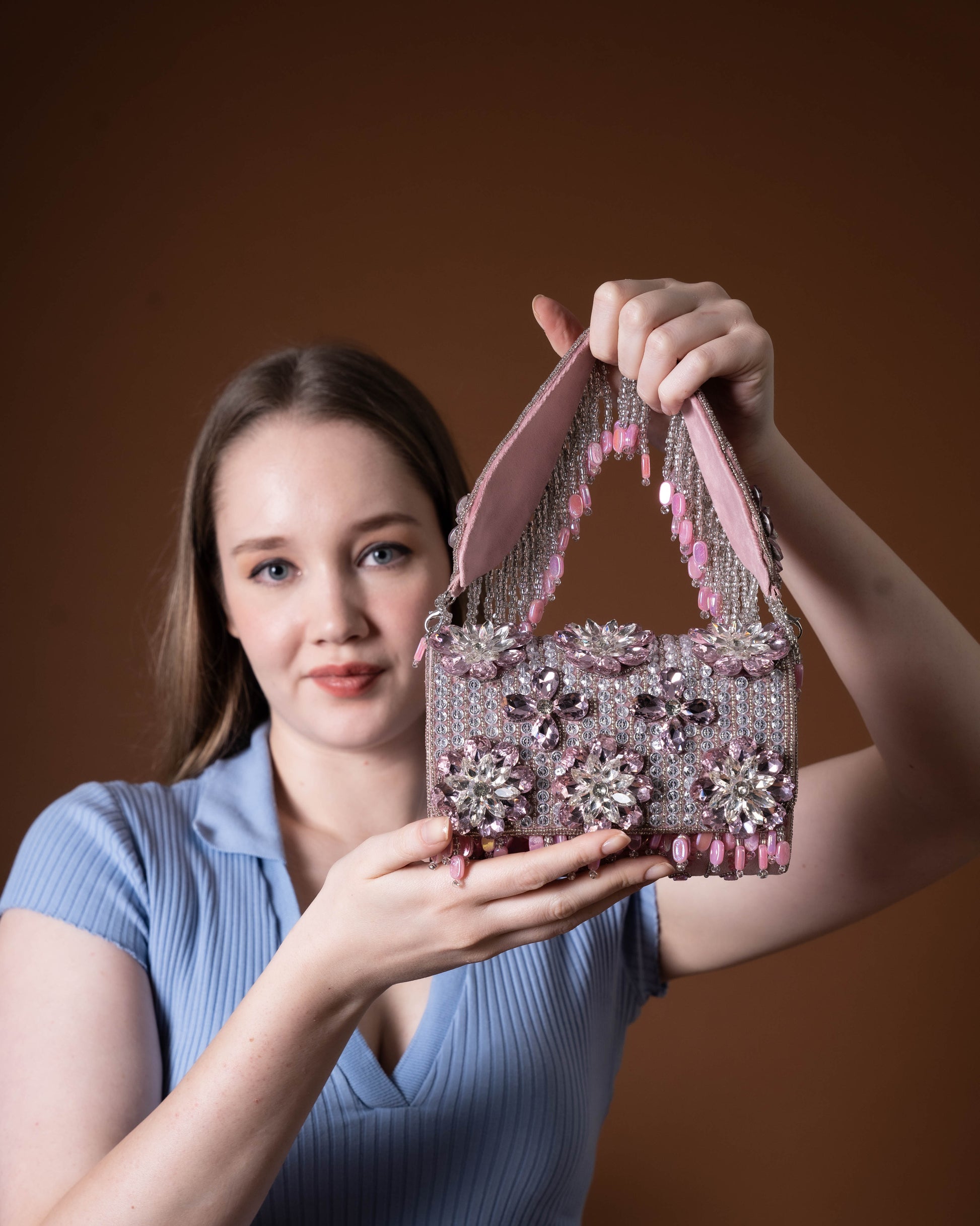 Lunara Bloom Crystal Bag
