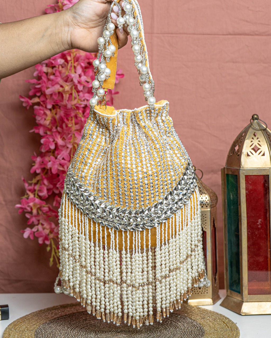 Aabha Fringe Potli Bag