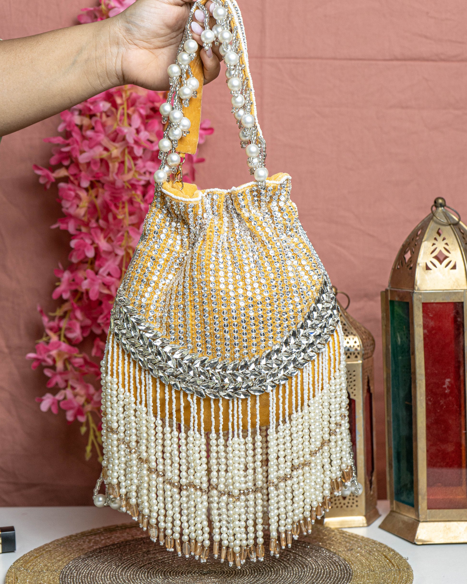Aabha Fringe Potli Bag